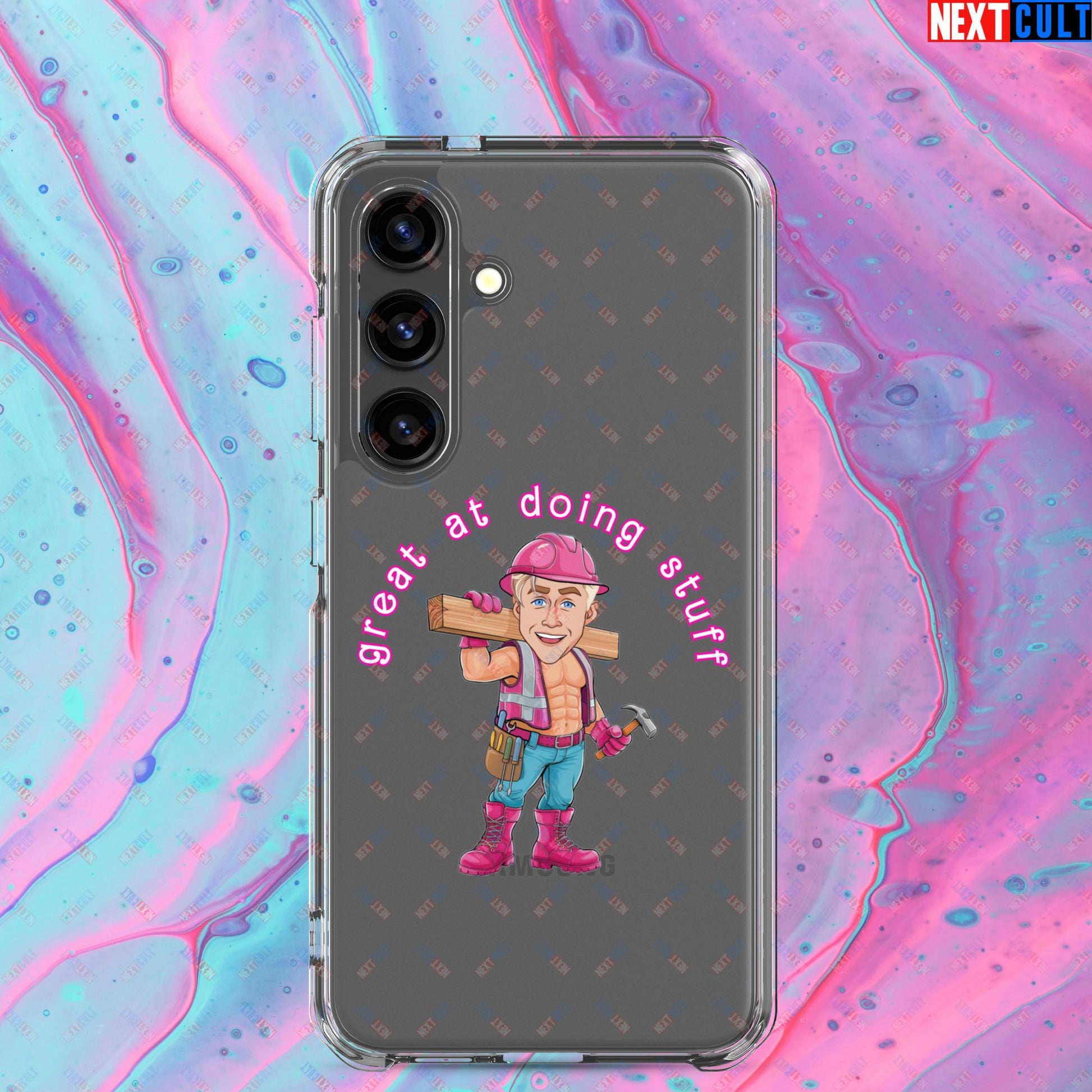 Great at Doing Stuff Ken Barbie Movie Ryan Gosling Funny Clear Case for Samsung Next Cult Brand