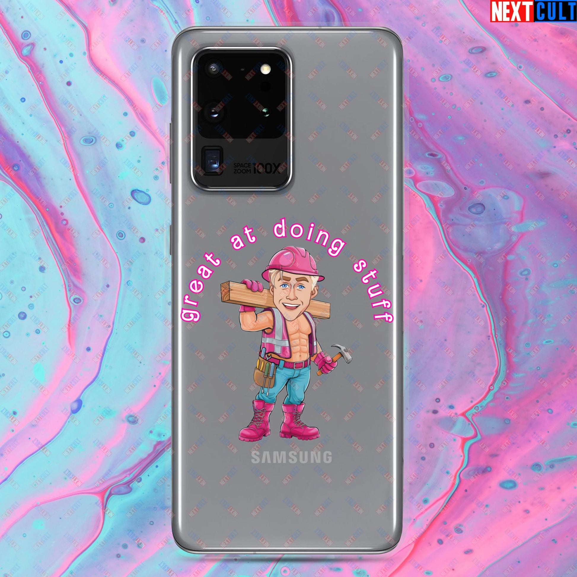 Great at Doing Stuff Ken Barbie Movie Ryan Gosling Funny Clear Case for Samsung Next Cult Brand