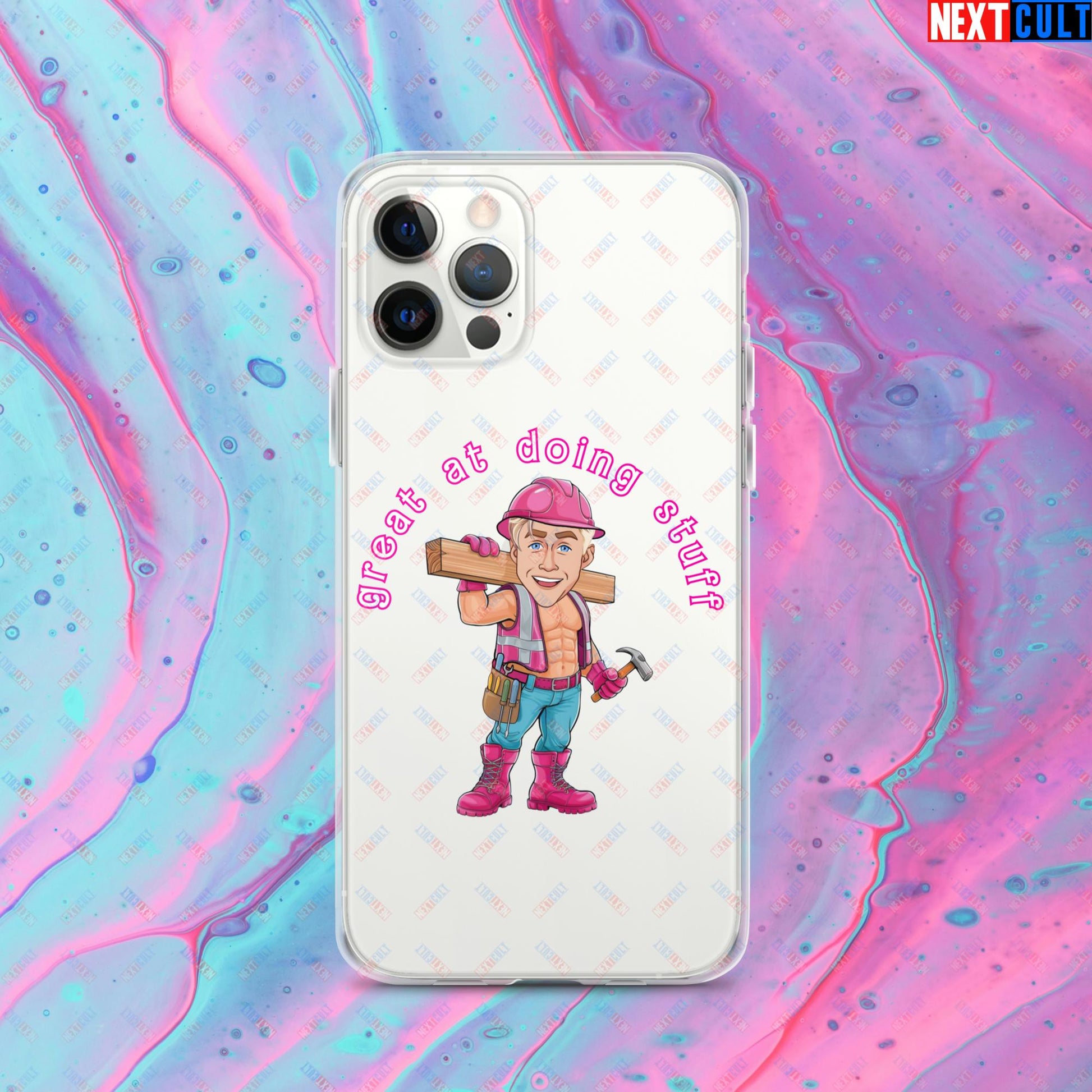 Great at Doing Stuff Ken Barbie Movie Ryan Gosling Funny Clear Case for iPhone Next Cult Brand