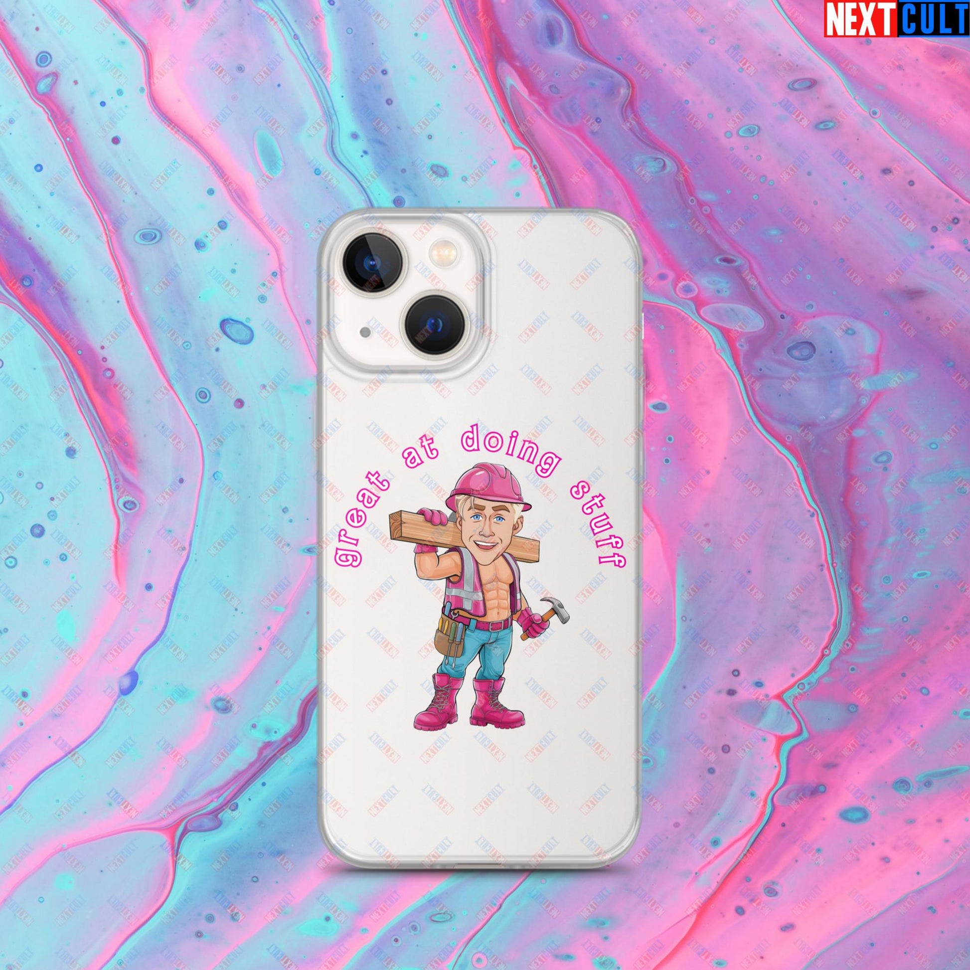 Great at Doing Stuff Ken Barbie Movie Ryan Gosling Funny Clear Case for iPhone Next Cult Brand