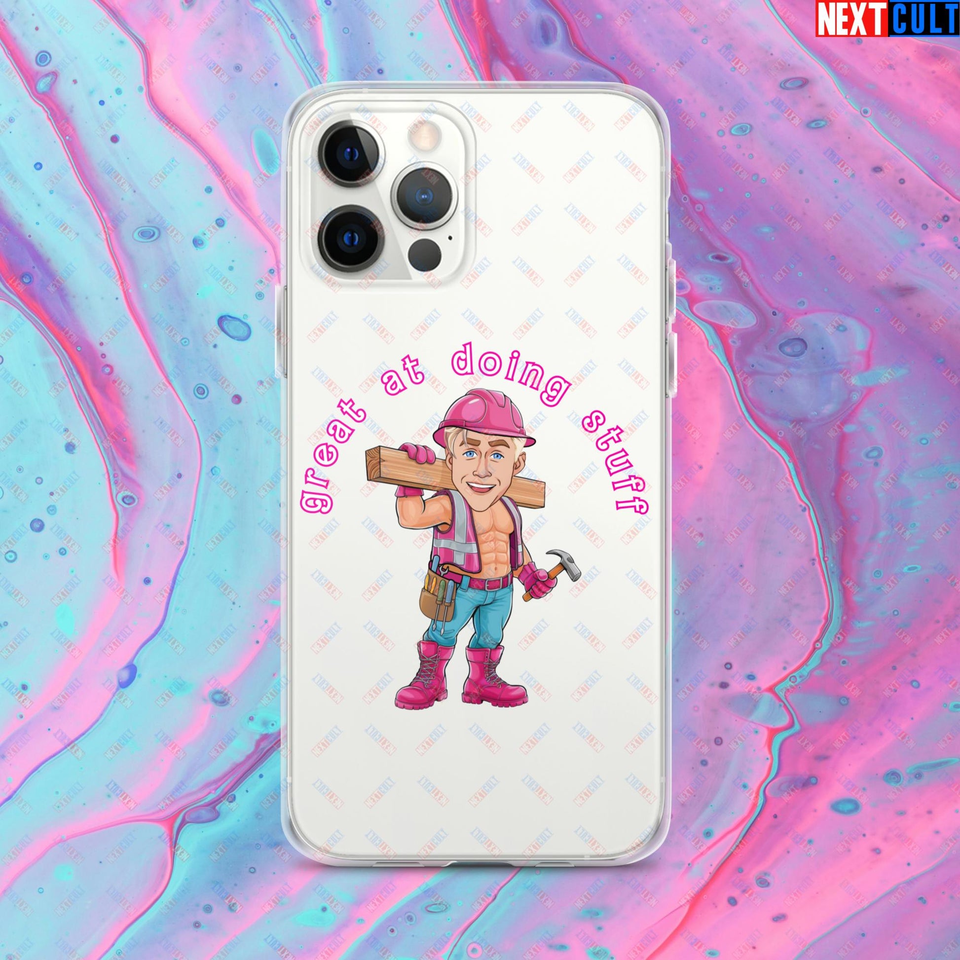 Great at Doing Stuff Ken Barbie Movie Ryan Gosling Funny Clear Case for iPhone Next Cult Brand