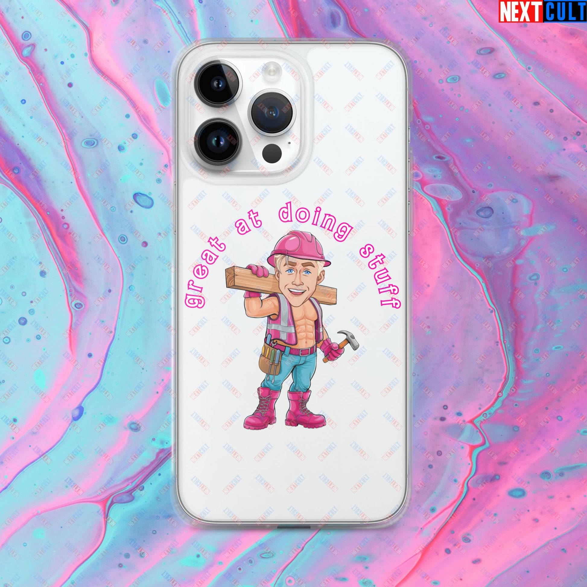 Great at Doing Stuff Ken Barbie Movie Ryan Gosling Funny Clear Case for iPhone Next Cult Brand