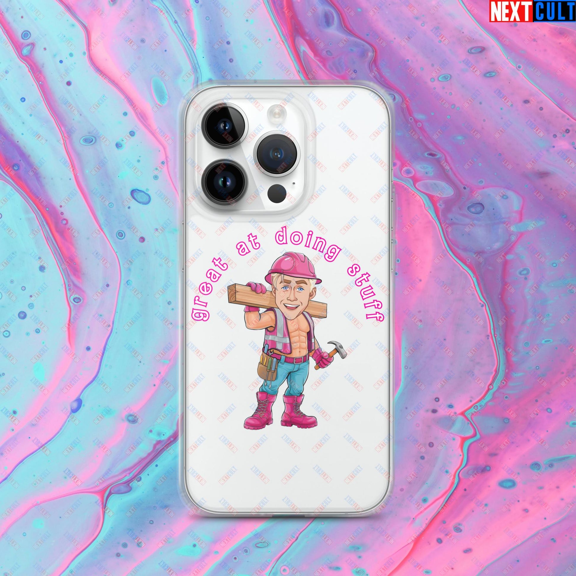 Great at Doing Stuff Ken Barbie Movie Ryan Gosling Funny Clear Case for iPhone Next Cult Brand