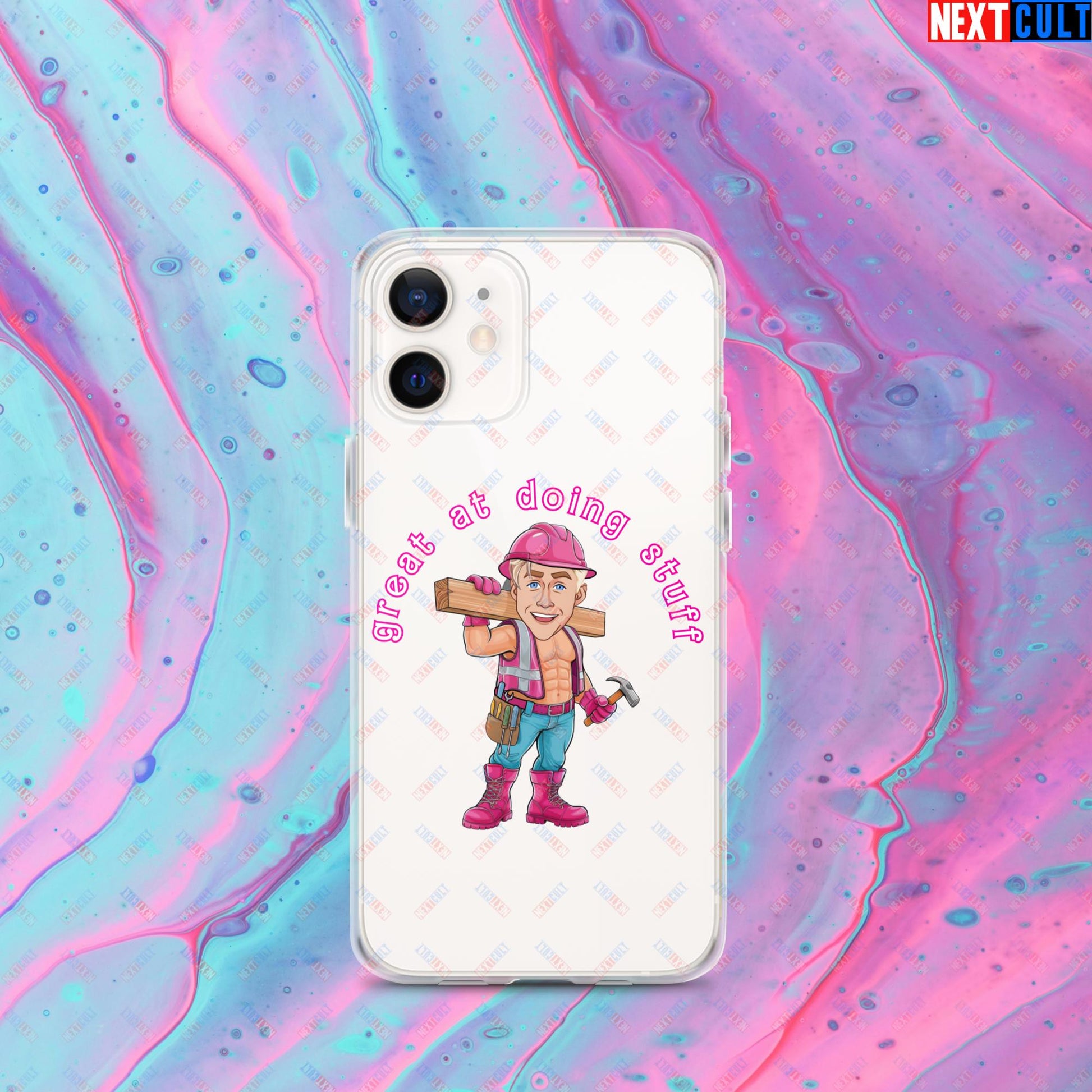 Great at Doing Stuff Ken Barbie Movie Ryan Gosling Funny Clear Case for iPhone Next Cult Brand