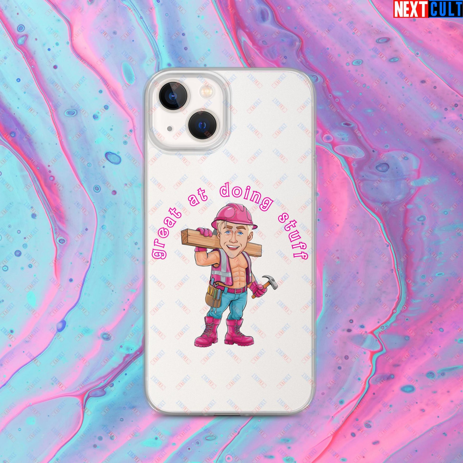 Great at Doing Stuff Ken Barbie Movie Ryan Gosling Funny Clear Case for iPhone Next Cult Brand