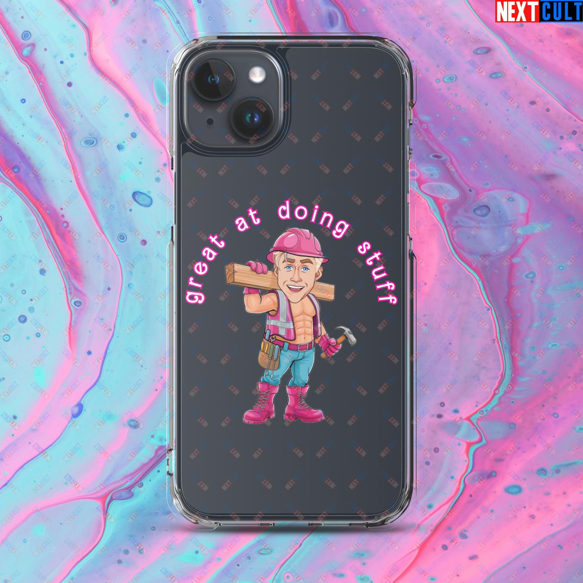 Great at Doing Stuff Ken Barbie Movie Ryan Gosling Funny Clear Case for iPhone Next Cult Brand