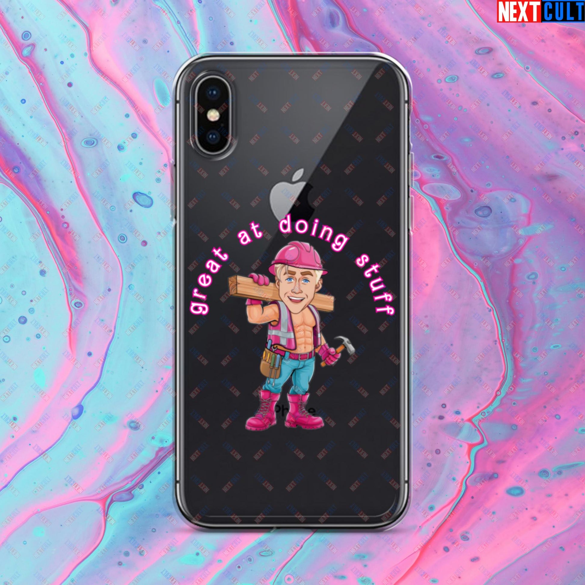 Great at Doing Stuff Ken Barbie Movie Ryan Gosling Funny Clear Case for iPhone Next Cult Brand