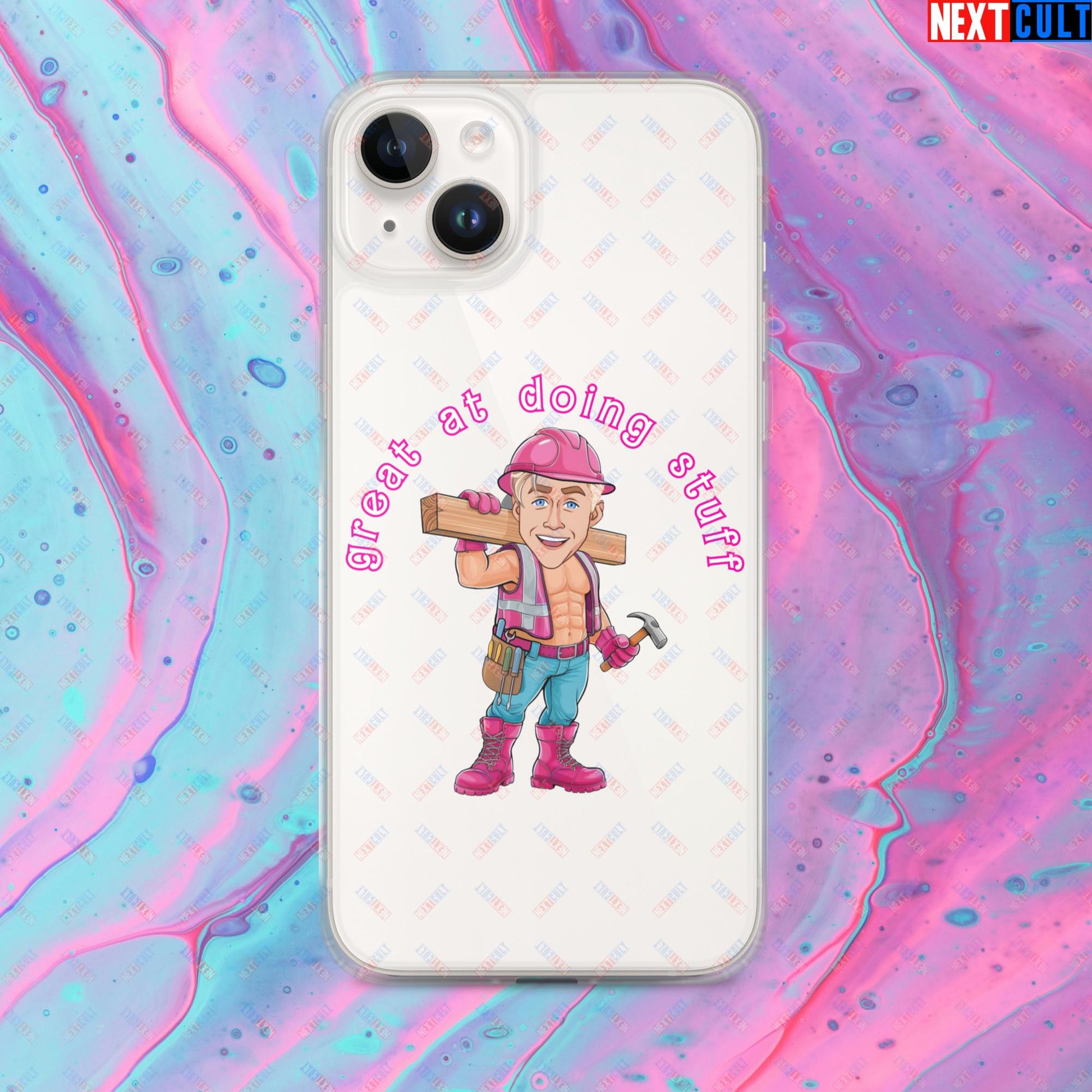 Great at Doing Stuff Ken Barbie Movie Ryan Gosling Funny Clear Case for iPhone Next Cult Brand