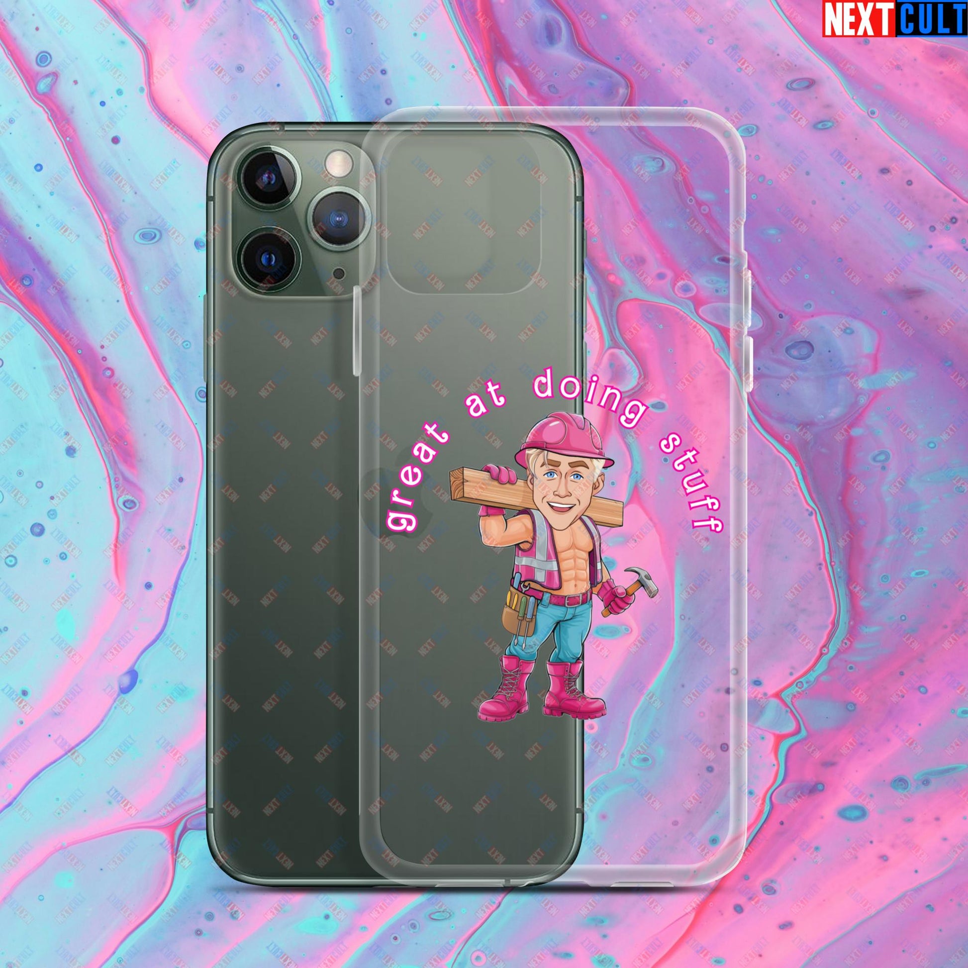 Great at Doing Stuff Ken Barbie Movie Ryan Gosling Funny Clear Case for iPhone Next Cult Brand