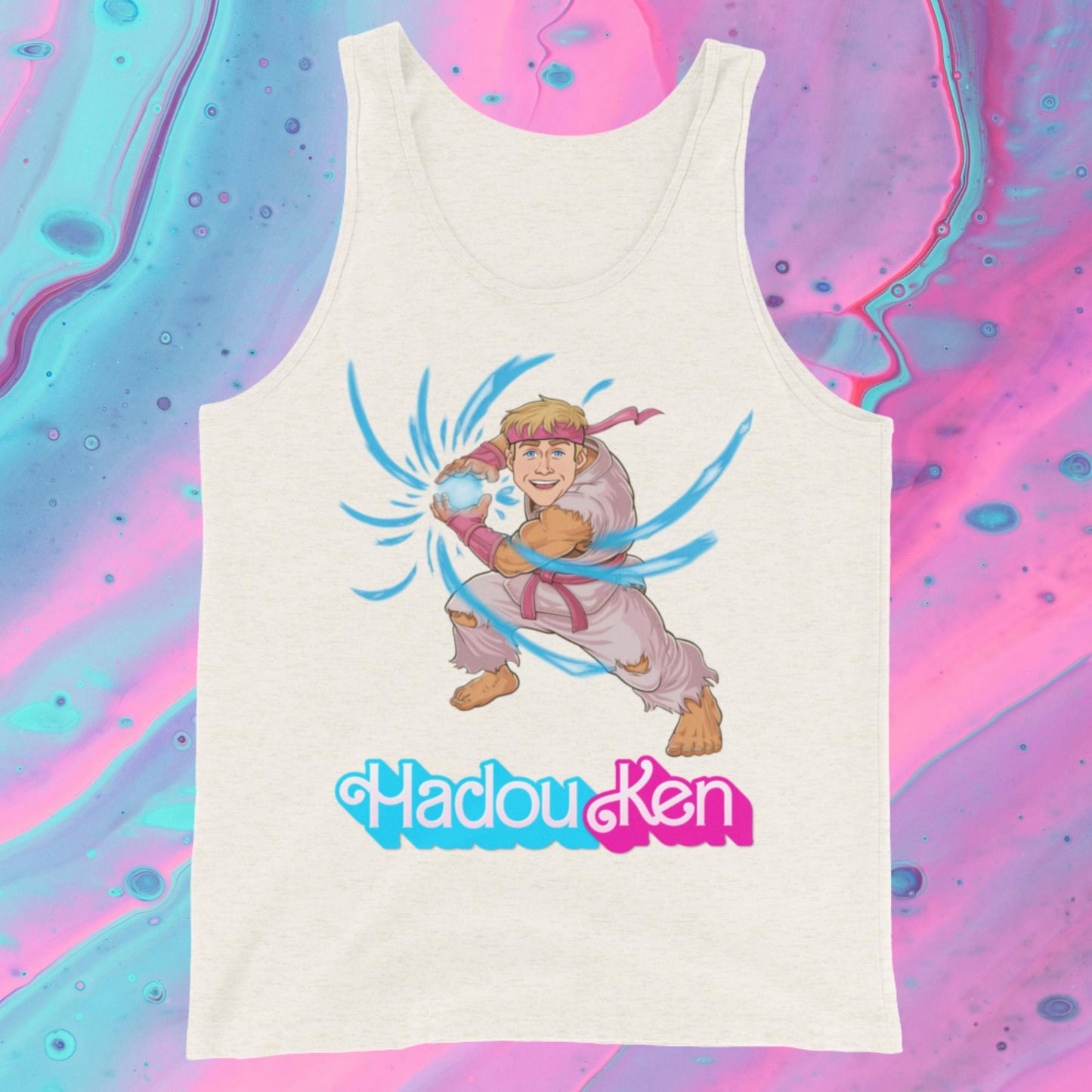 Hadouken Ken Barbie Ryan Gosling Street Fighter Funny Tank Top Next Cult Brand