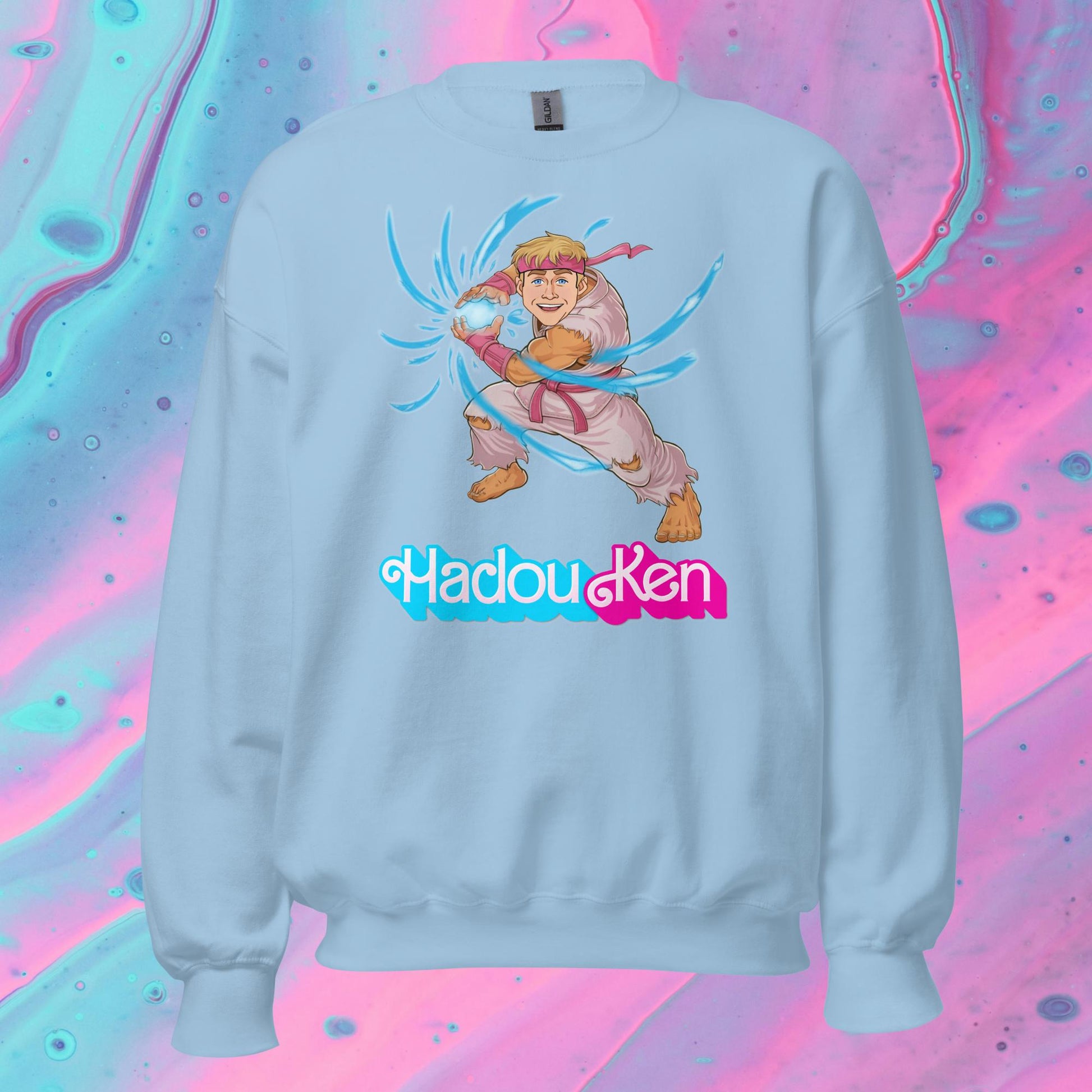 Hadouken Ken Barbie Ryan Gosling Street Fighter Funny Unisex Sweatshirt Next Cult Brand