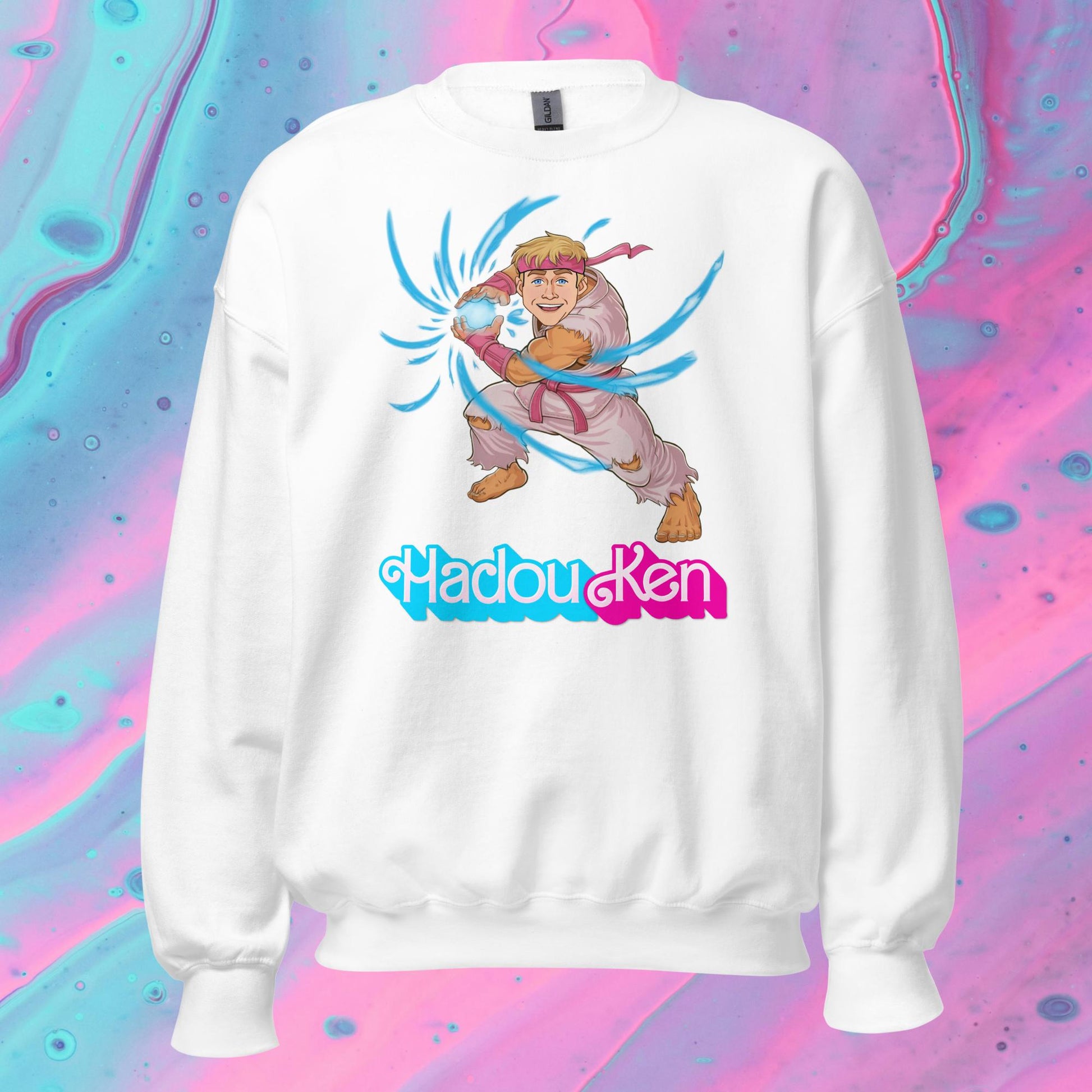 Hadouken Ken Barbie Ryan Gosling Street Fighter Funny Unisex Sweatshirt Next Cult Brand