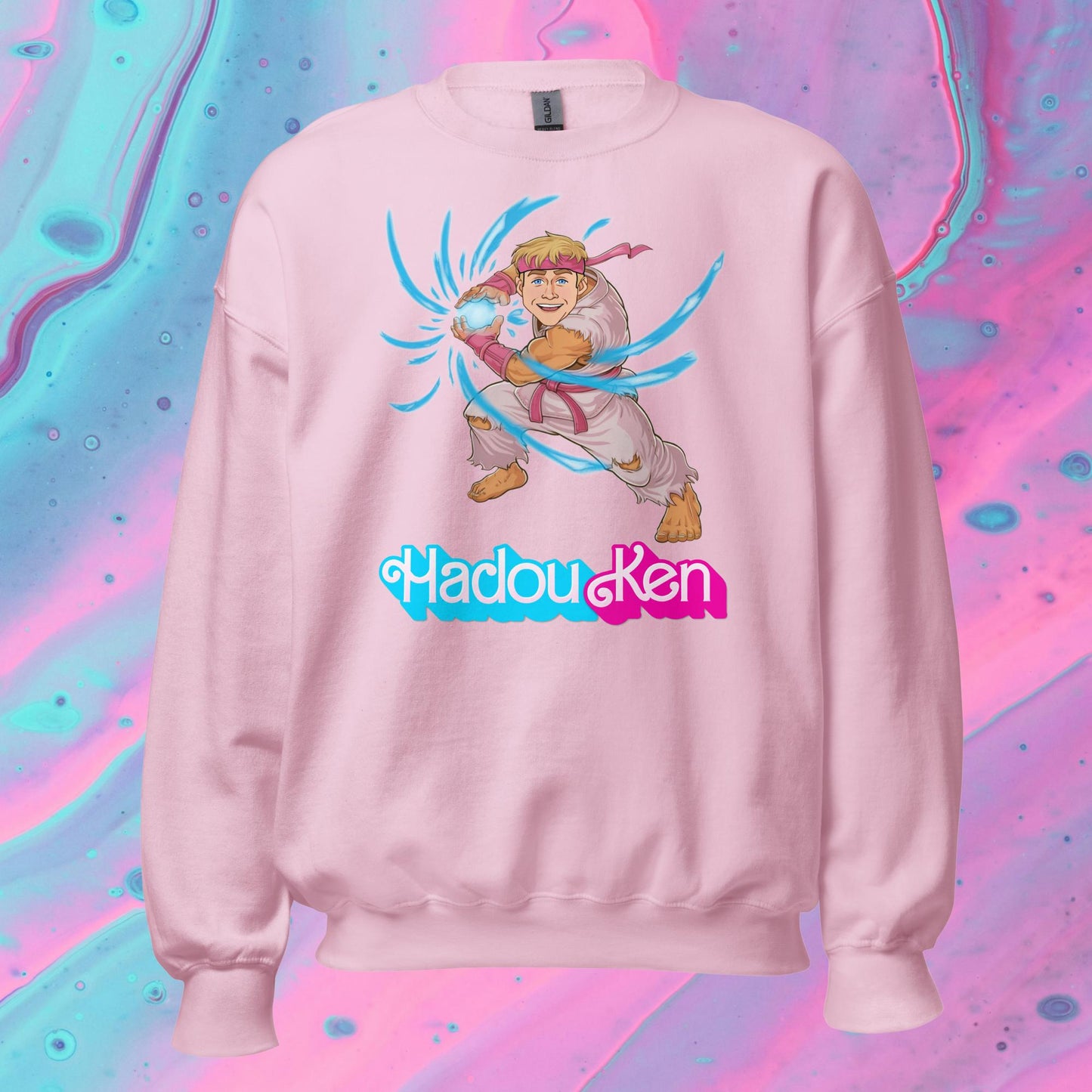 Hadouken Ken Barbie Ryan Gosling Street Fighter Funny Unisex Sweatshirt Next Cult Brand