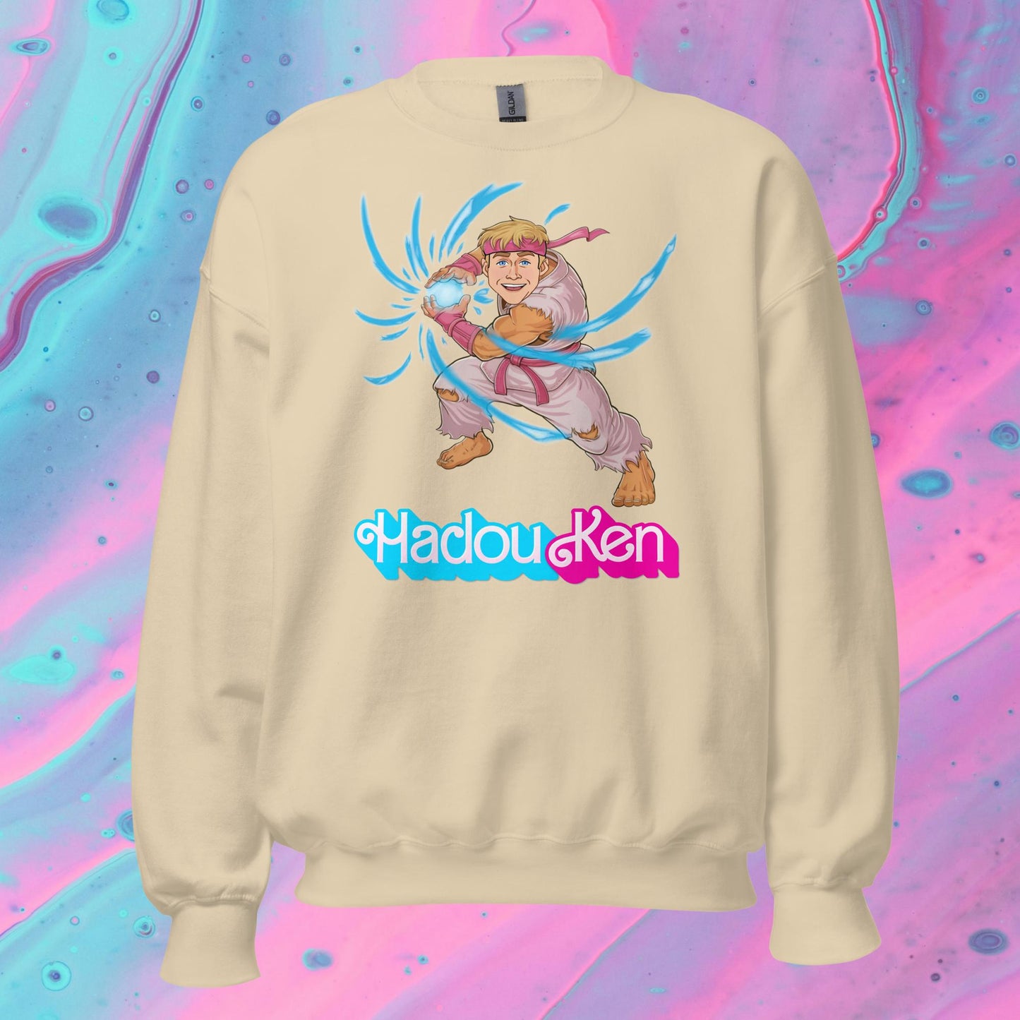 Hadouken Ken Barbie Ryan Gosling Street Fighter Funny Unisex Sweatshirt Next Cult Brand