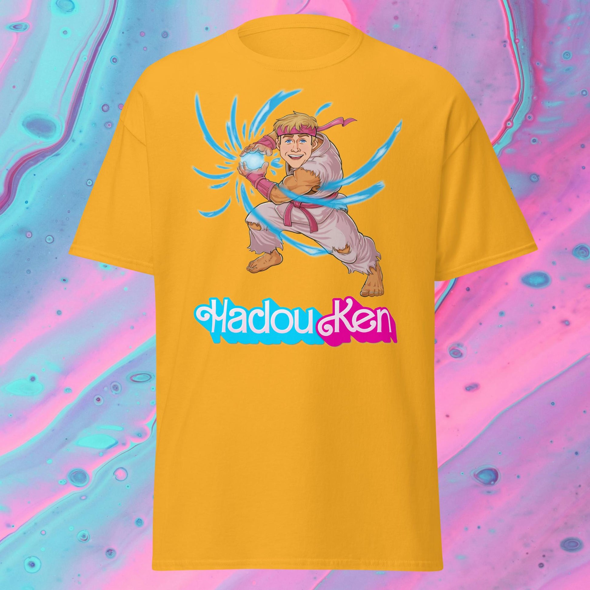 Hadouken Ken Barbie Ryan Gosling Street Fighter Funny Unisex tee Next Cult Brand