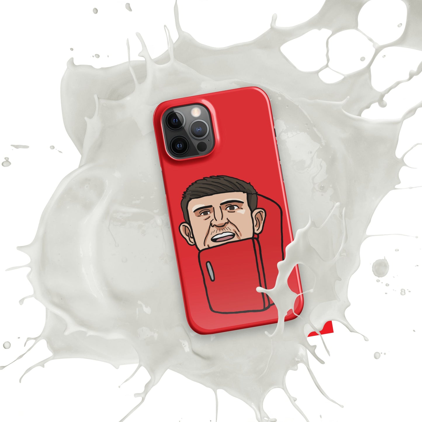 Harry ''The Fridge'' Maguire Snap Case for iPhone® Red Glossy iPhone 12 Pro Max Mobile Phone Cases Football Harry Maguire Manchester United The Fridge Next Cult Brand