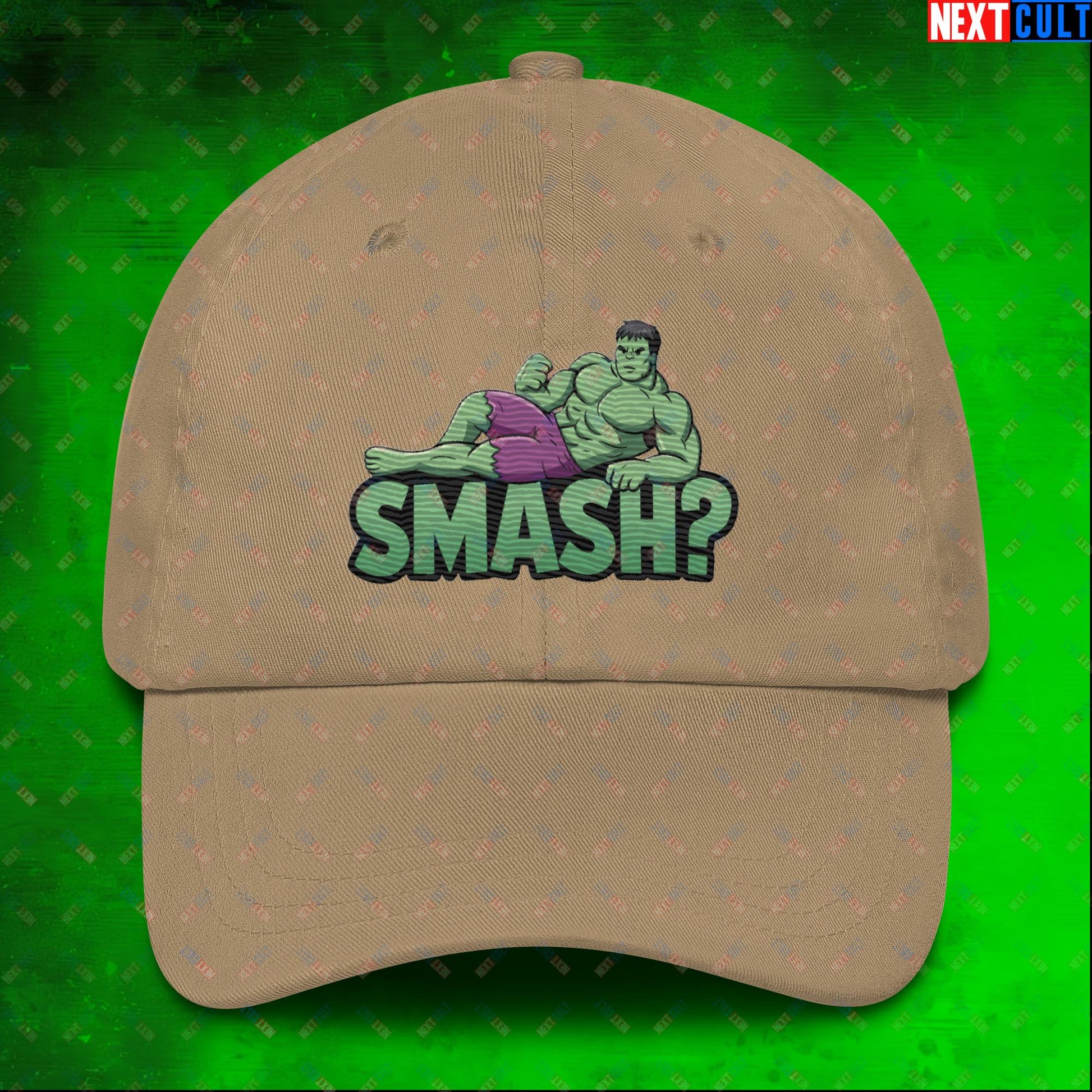 Hulk Smash? Funny Sexy Hulk Meme Cartoon Dad hat Next Cult Brand