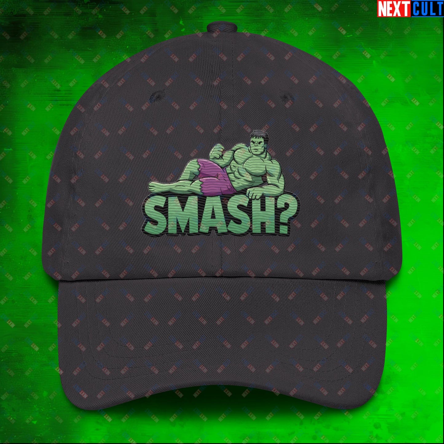 Hulk Smash? Funny Sexy Hulk Meme Cartoon Dad hat Next Cult Brand