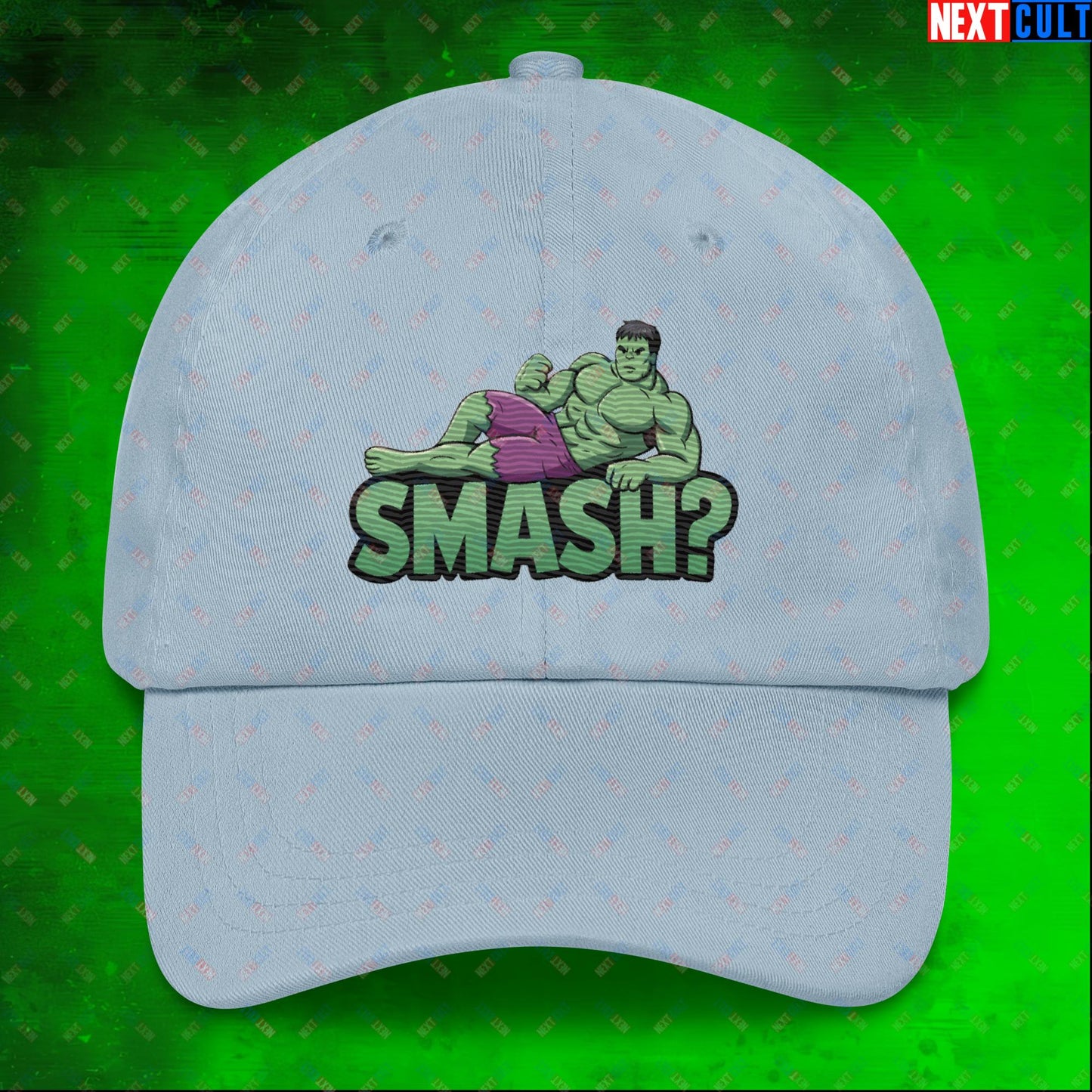 Hulk Smash? Funny Sexy Hulk Meme Cartoon Dad hat Next Cult Brand