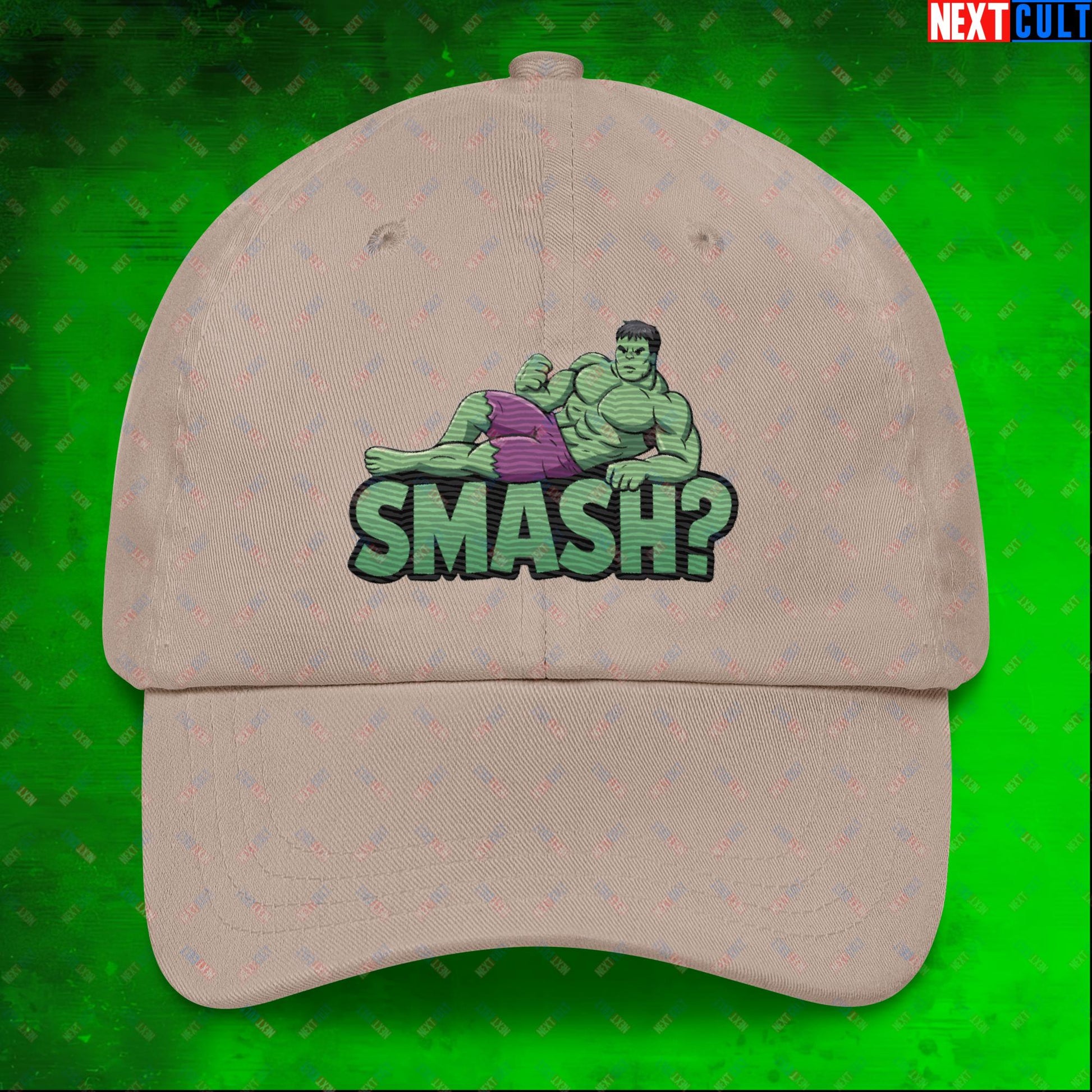 Hulk Smash? Funny Sexy Hulk Meme Cartoon Dad hat Next Cult Brand