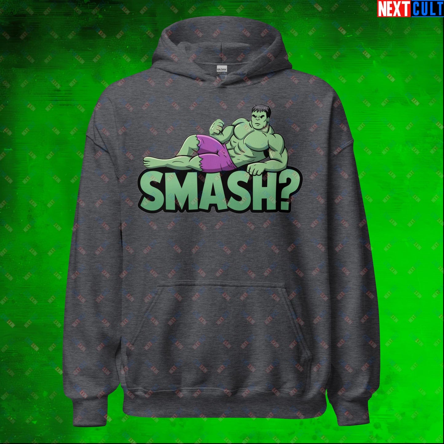 Hulk Smash? Funny Sexy Hulk Meme Cartoon Unisex Hoodie Next Cult Brand