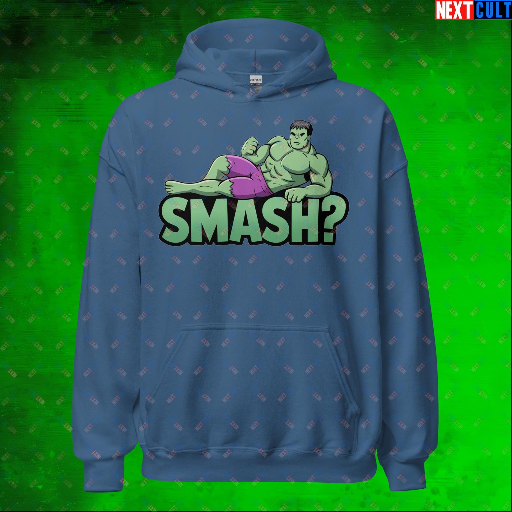 Hulk Smash? Funny Sexy Hulk Meme Cartoon Unisex Hoodie Next Cult Brand