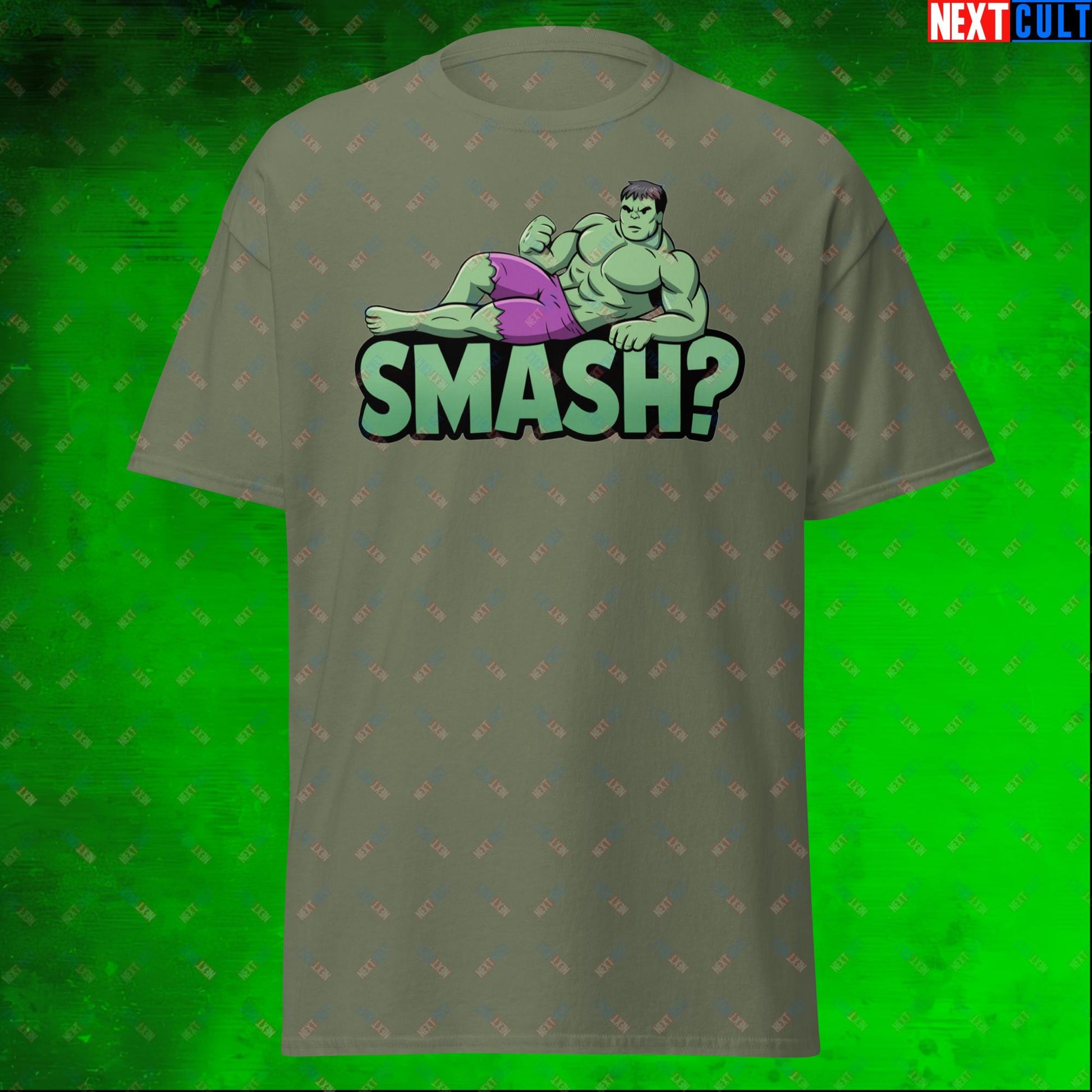 Hulk Smash? Funny Sexy Hulk Meme Cartoon Unisex tee Next Cult Brand