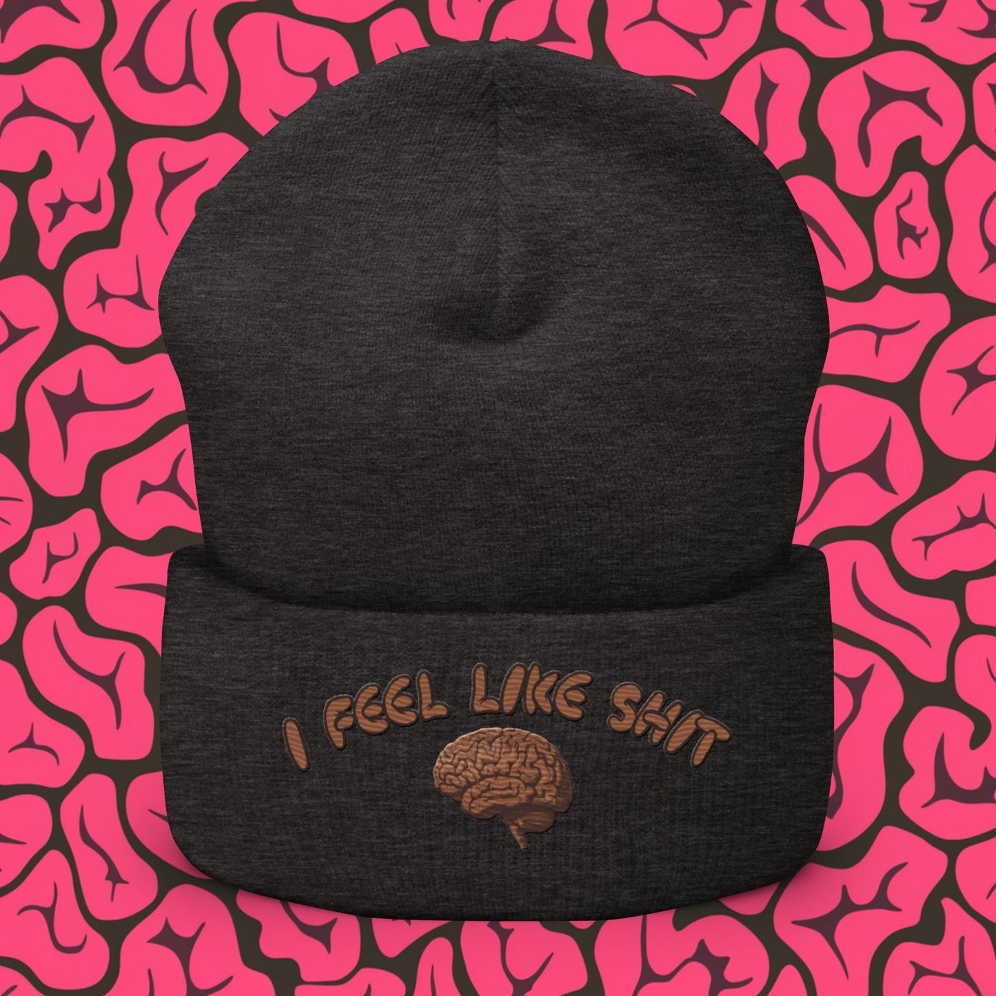 I Feel Like Shit Cuffed Beanie Next Cult Brand