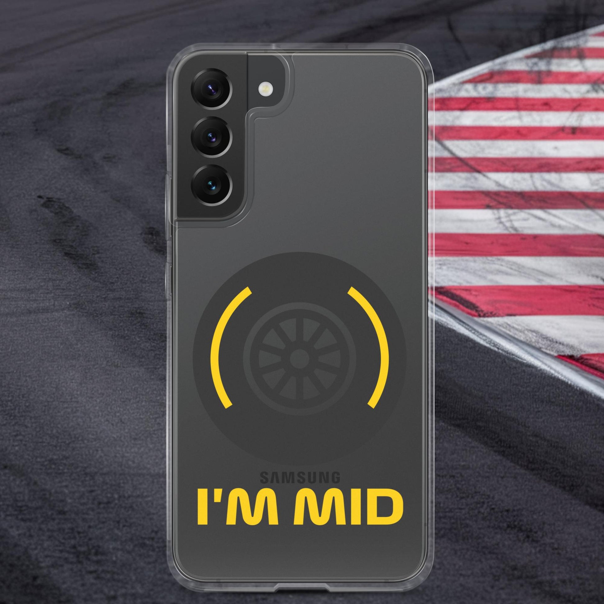 I'm Mid Tyres Funny F1 Clear Case for Samsung Next Cult Brand