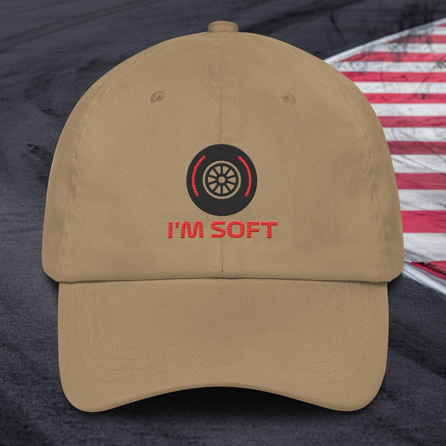 I'm Soft Tyres Funny F1 Dad hat Next Cult Brand