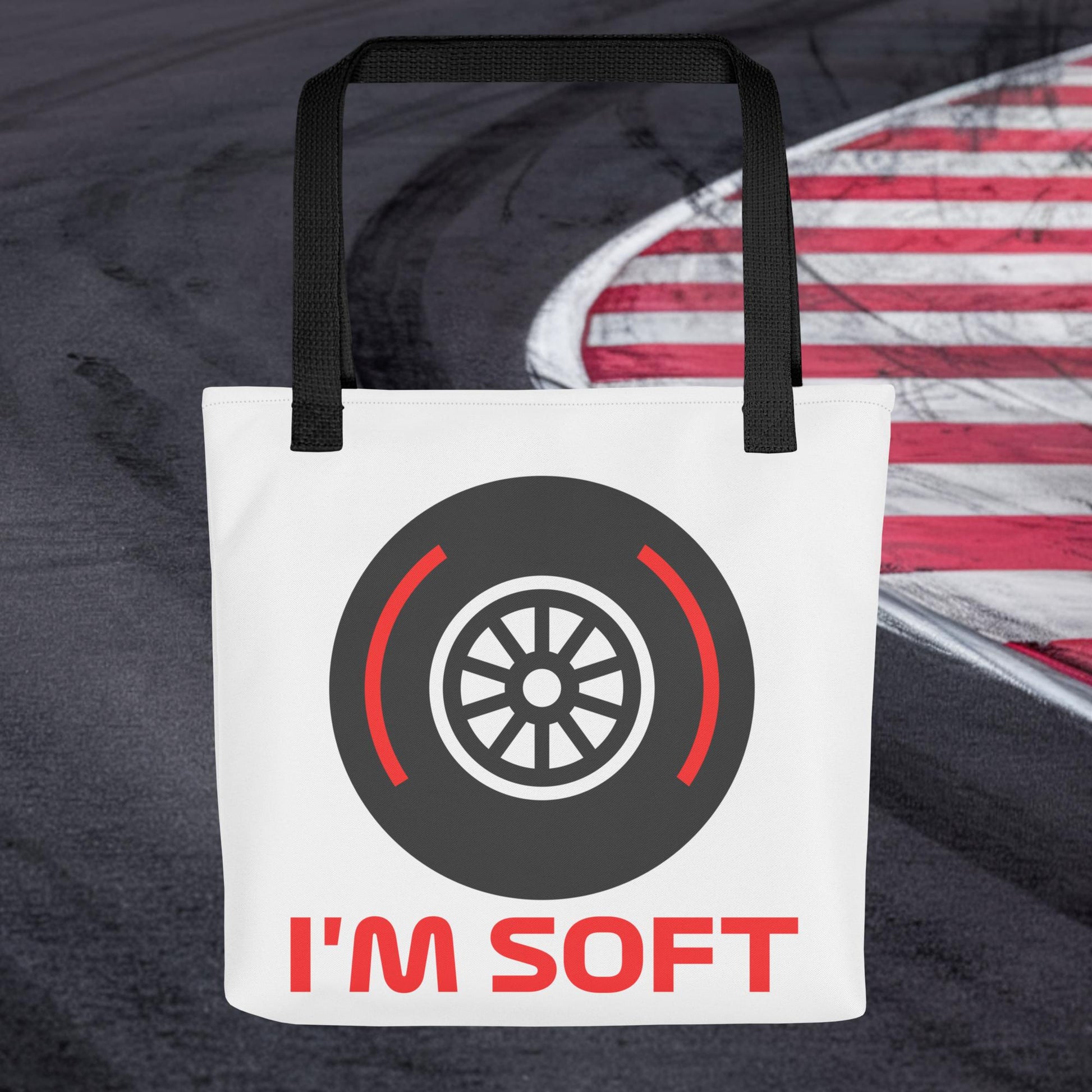 I'm Soft Tyres Funny F1 Tote bag Next Cult Brand