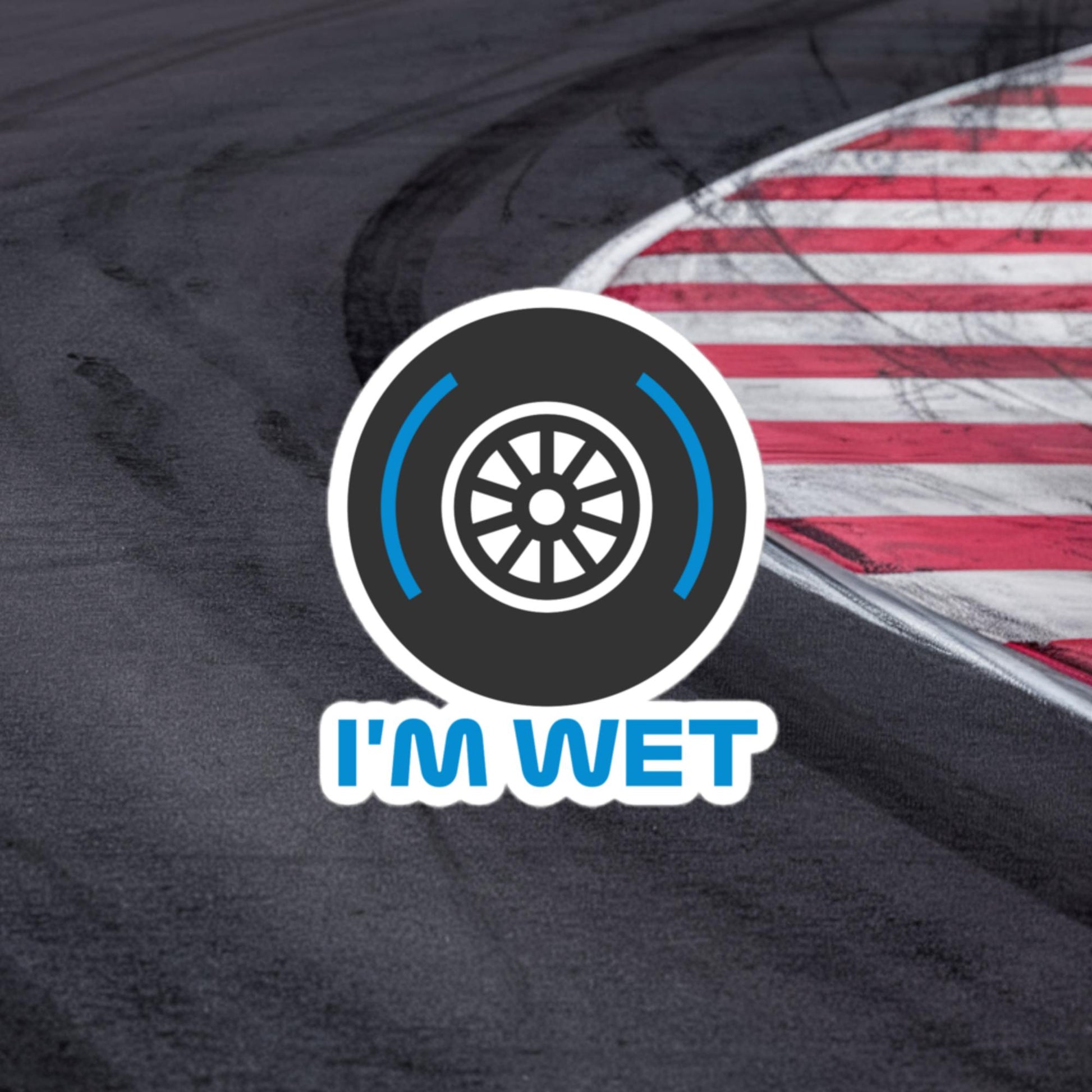 I'm Wet Tyres Funny F1 Bubble-free stickers Next Cult Brand