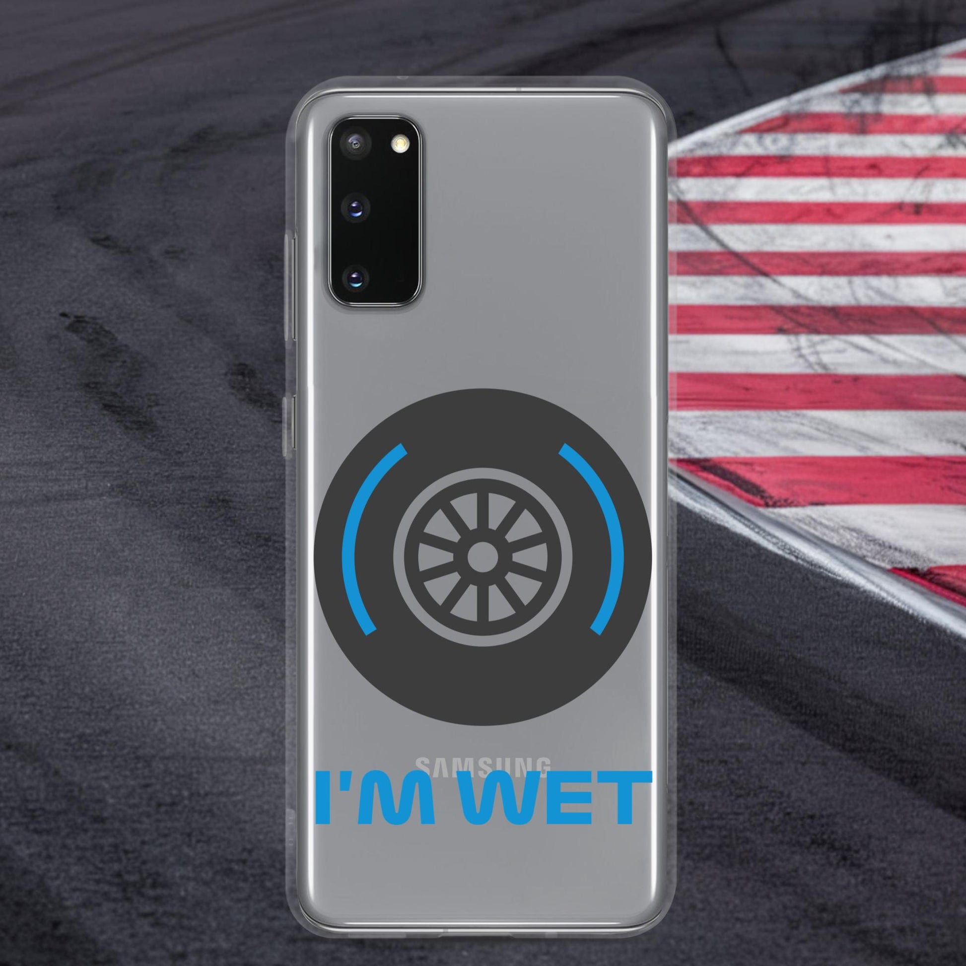 I'm Wet Tyres Funny F1 Clear Case for Samsung Next Cult Brand