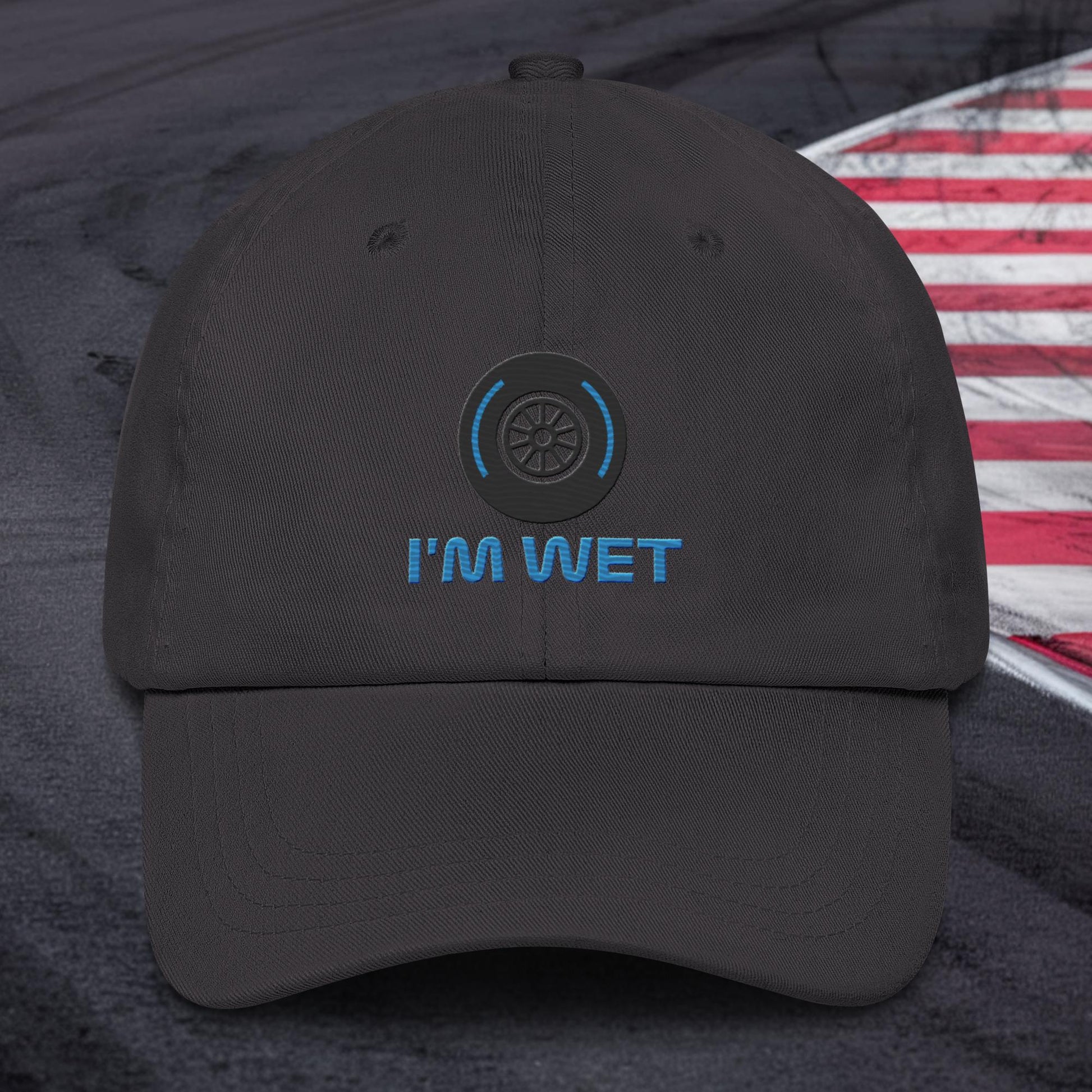 I'm Wet Tyres Funny F1 Dad hat Next Cult Brand