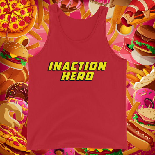 Inaction Hero Lazy Superhero Tank Top Next Cult Brand
