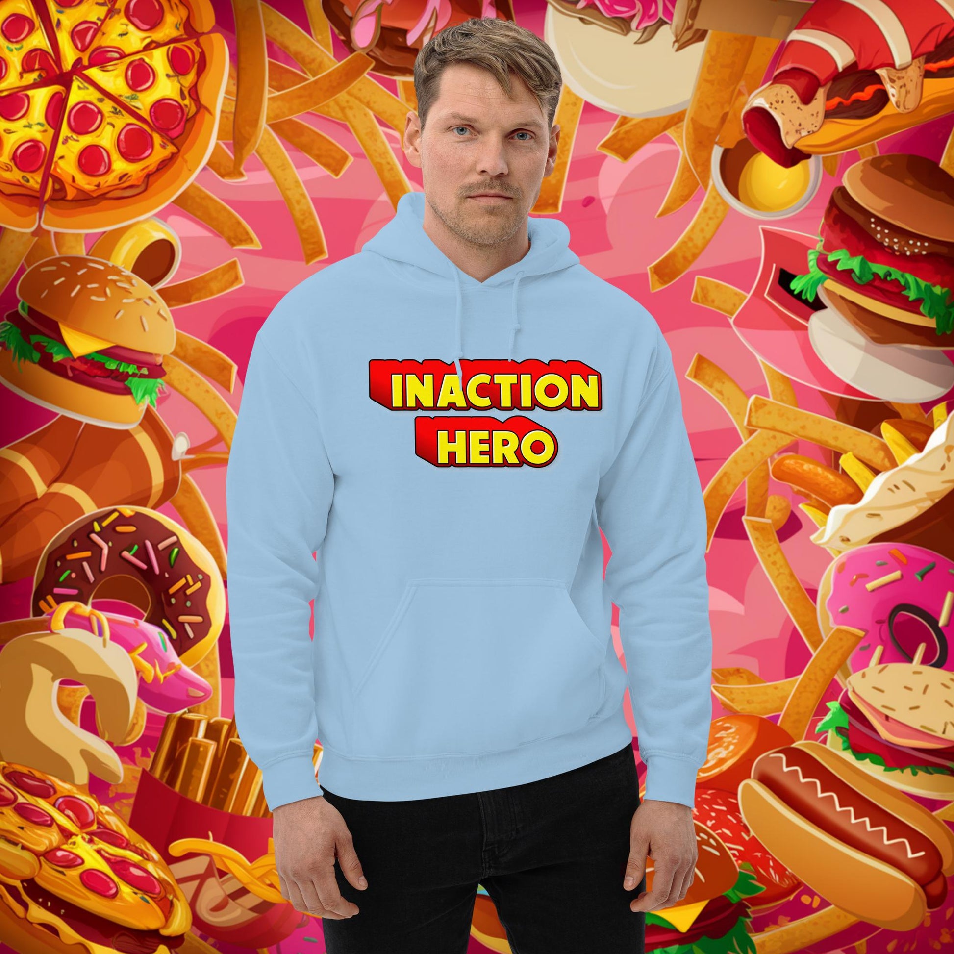 Inaction Hero Unisex Hoodie Next Cult Brand