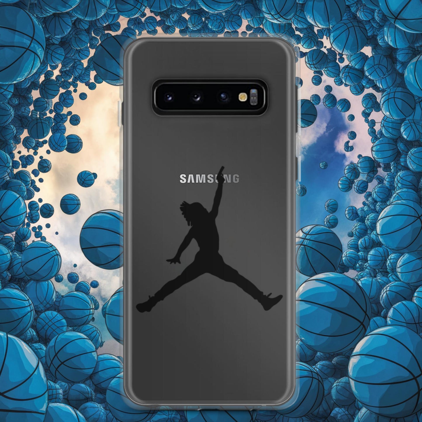 Ja Morant Funny Gun Meme Basketball NBA Memphis Grizzlies Clear Case for Samsung Samsung Galaxy S10 Mobile Phone Cases Basketball Ja Morant Memphis Grizzlies NBA Next Cult Brand