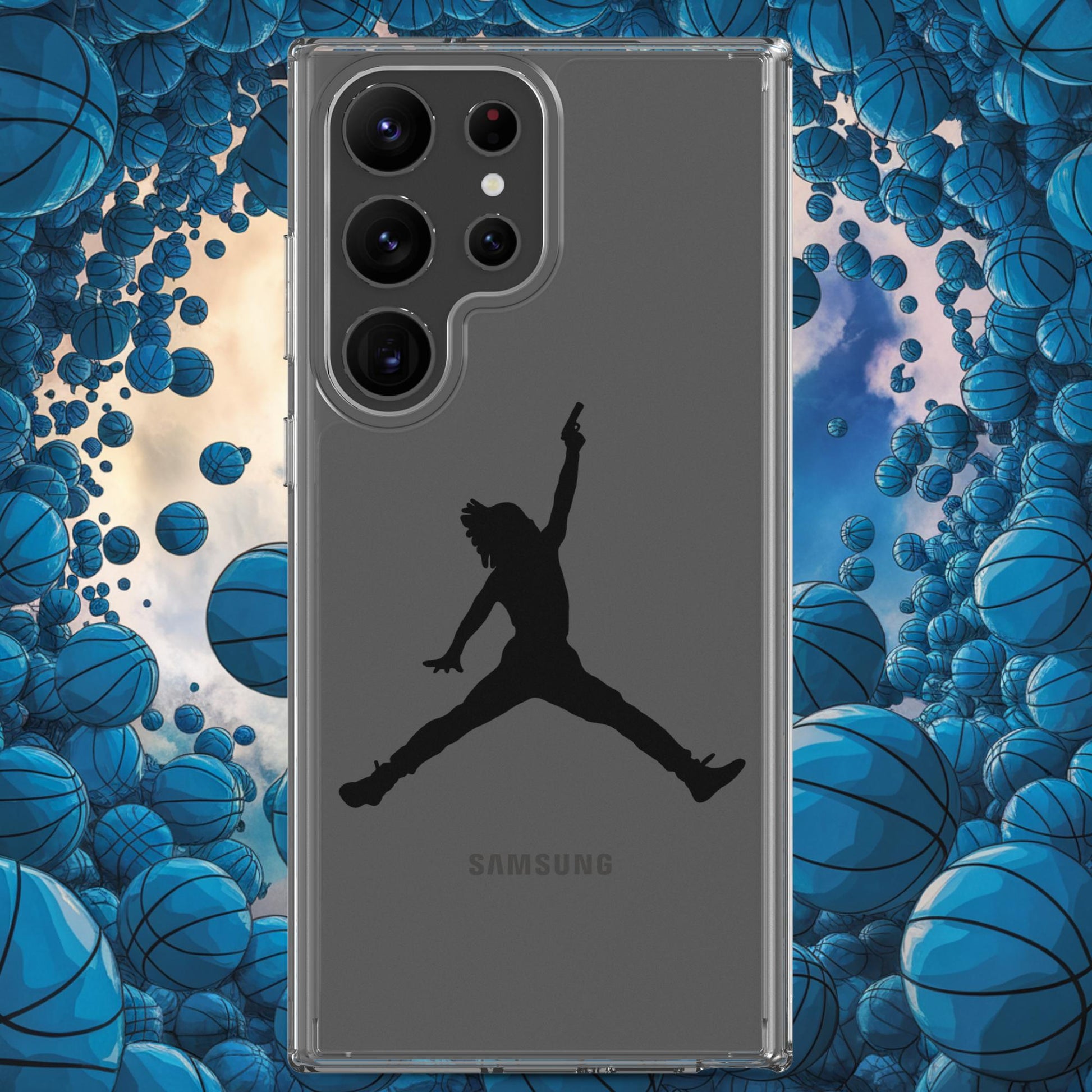 Ja Morant Funny Gun Meme Basketball NBA Memphis Grizzlies Clear Case for Samsung Samsung Galaxy S23 Ultra Mobile Phone Cases Basketball Ja Morant Memphis Grizzlies NBA Next Cult Brand