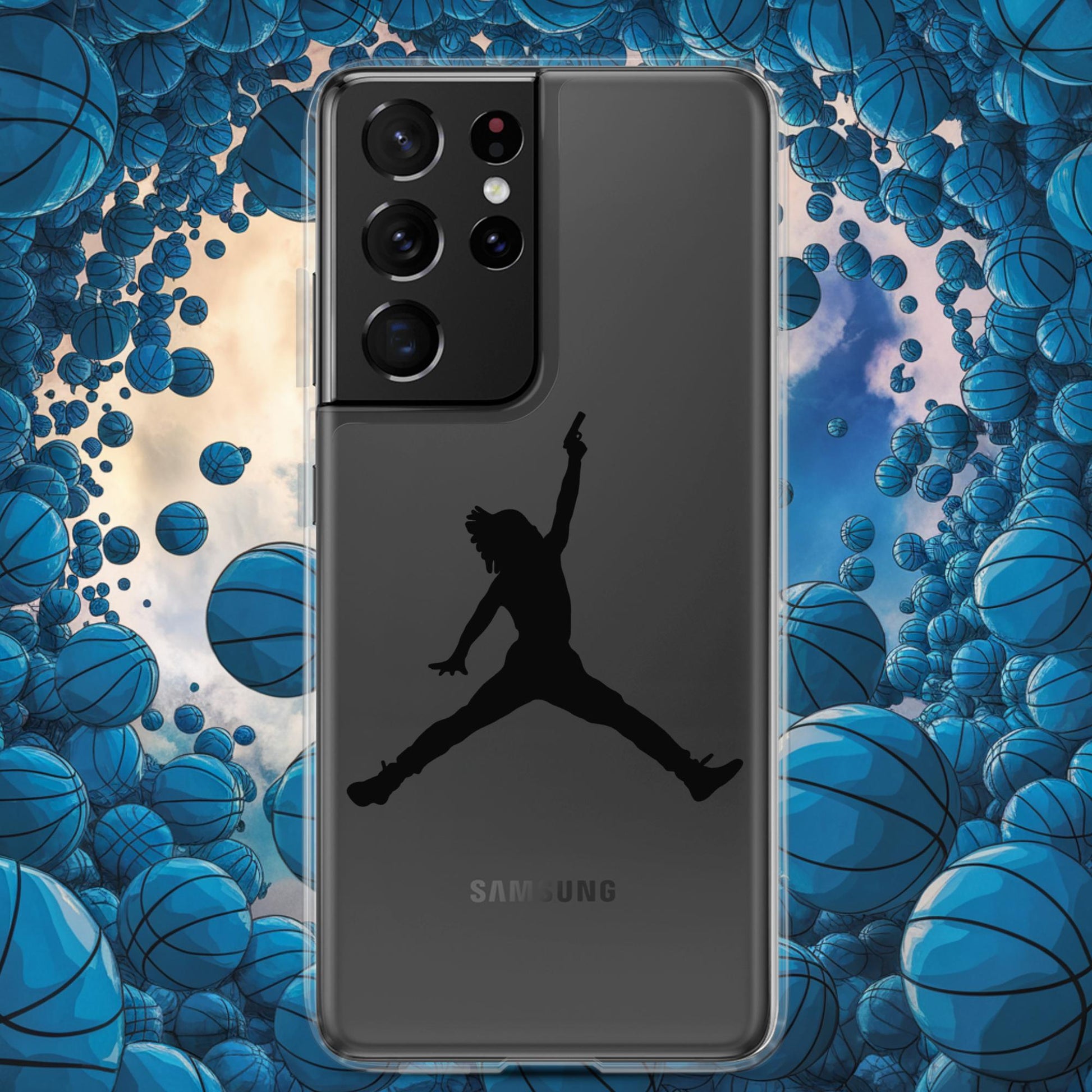 Ja Morant Funny Gun Meme Basketball NBA Memphis Grizzlies Clear Case for Samsung Next Cult Brand