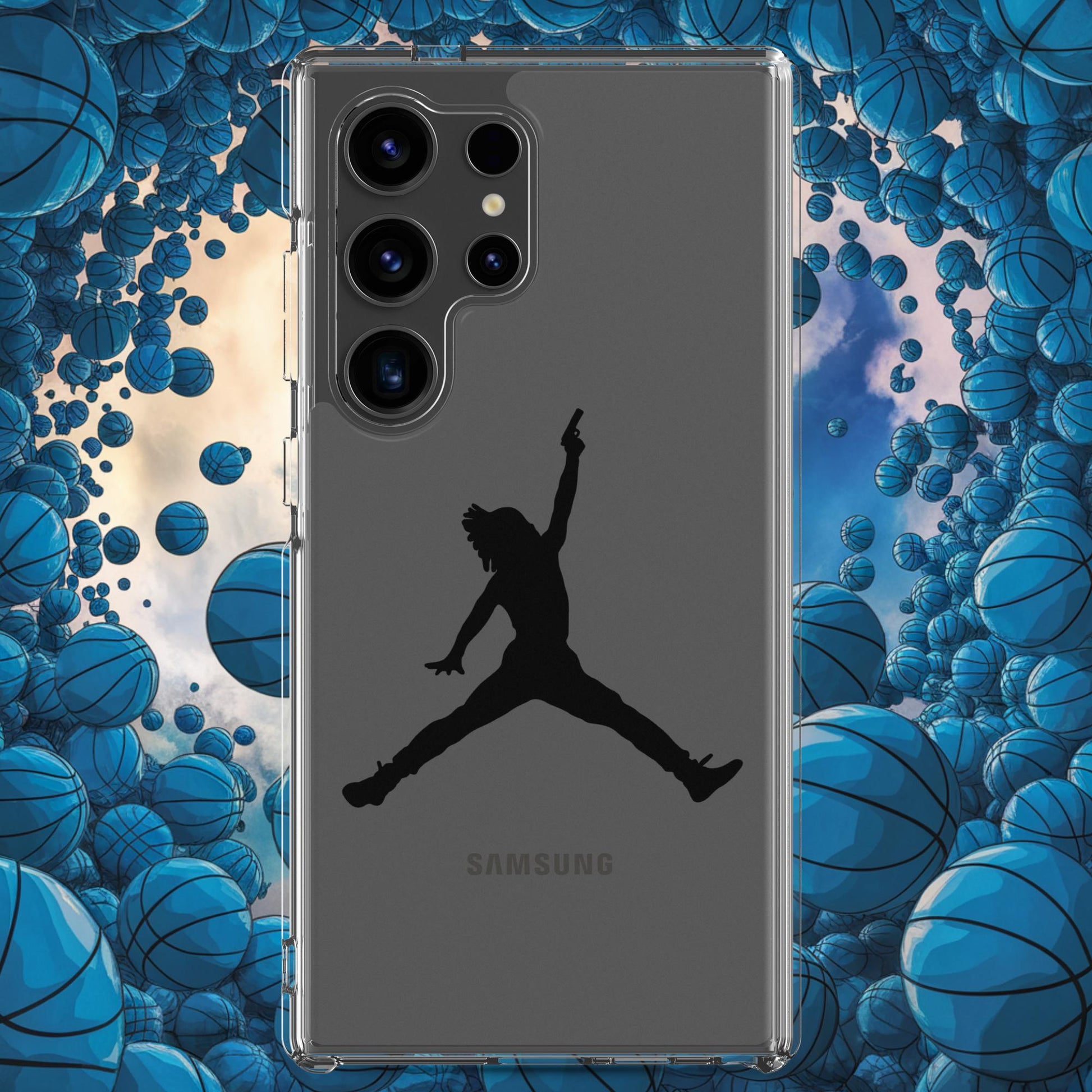 Ja Morant Funny Gun Meme Basketball NBA Memphis Grizzlies Clear Case for Samsung Next Cult Brand