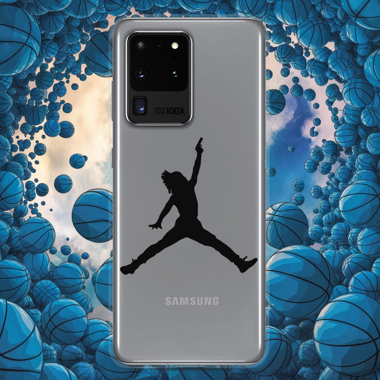 Ja Morant Funny Gun Meme Basketball NBA Memphis Grizzlies Clear Case for Samsung Next Cult Brand