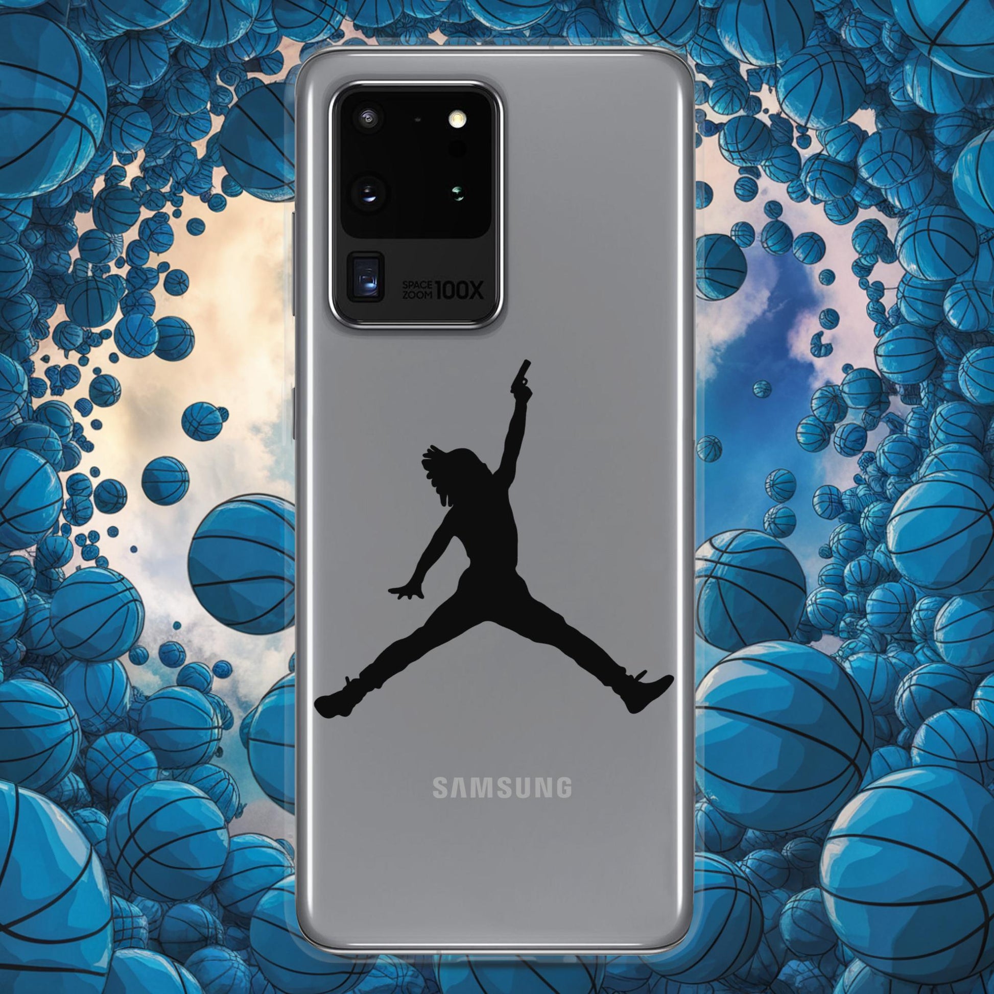 Ja Morant Funny Gun Meme Basketball NBA Memphis Grizzlies Clear Case for Samsung Samsung Galaxy S20 Ultra Mobile Phone Cases Basketball Ja Morant Memphis Grizzlies NBA Next Cult Brand