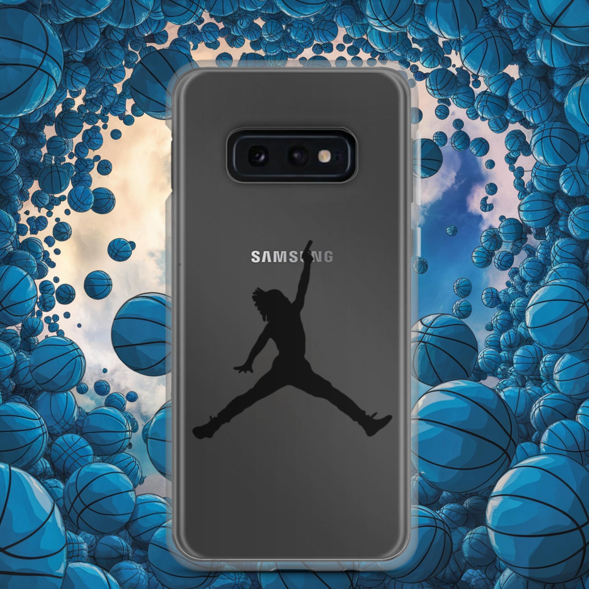 Ja Morant Funny Gun Meme Basketball NBA Memphis Grizzlies Clear Case for Samsung Samsung Galaxy S10e Mobile Phone Cases Basketball Ja Morant Memphis Grizzlies NBA Next Cult Brand