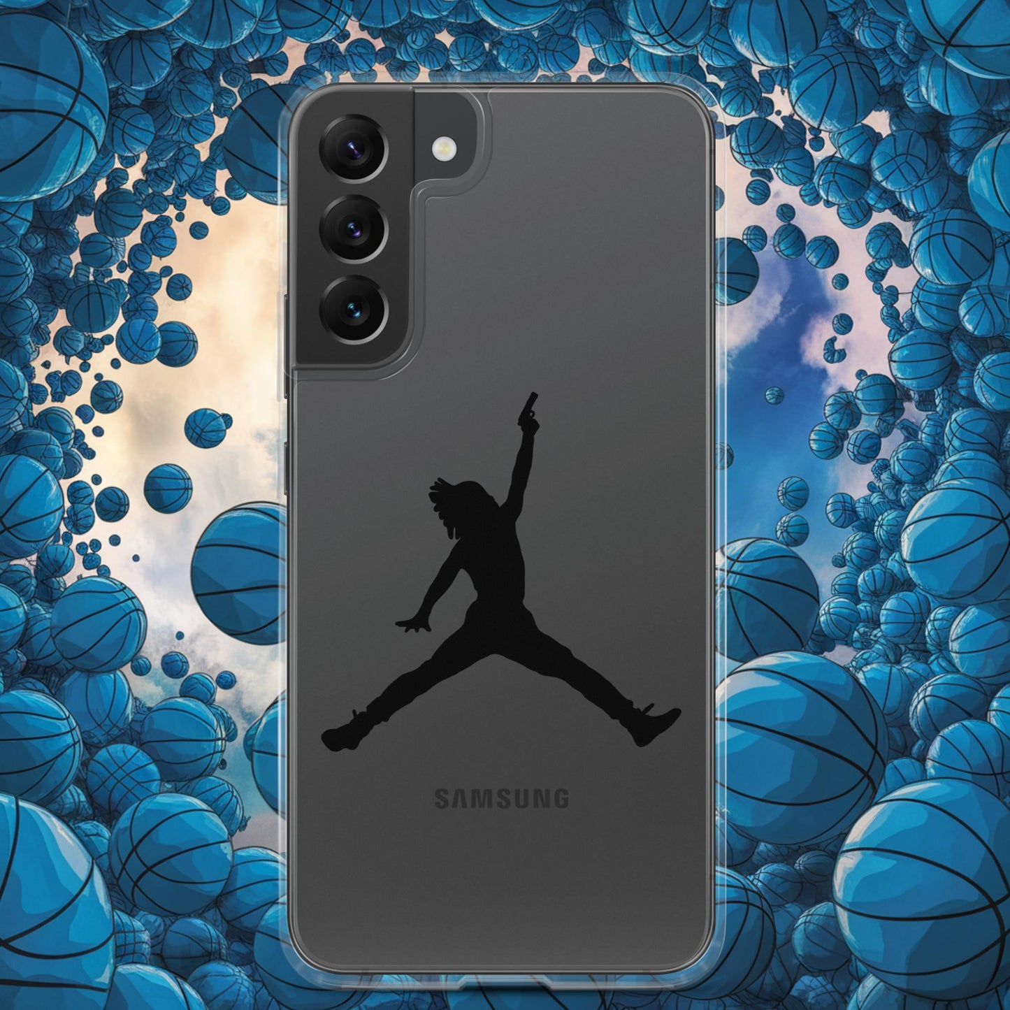 Ja Morant Funny Gun Meme Basketball NBA Memphis Grizzlies Clear Case for Samsung Next Cult Brand