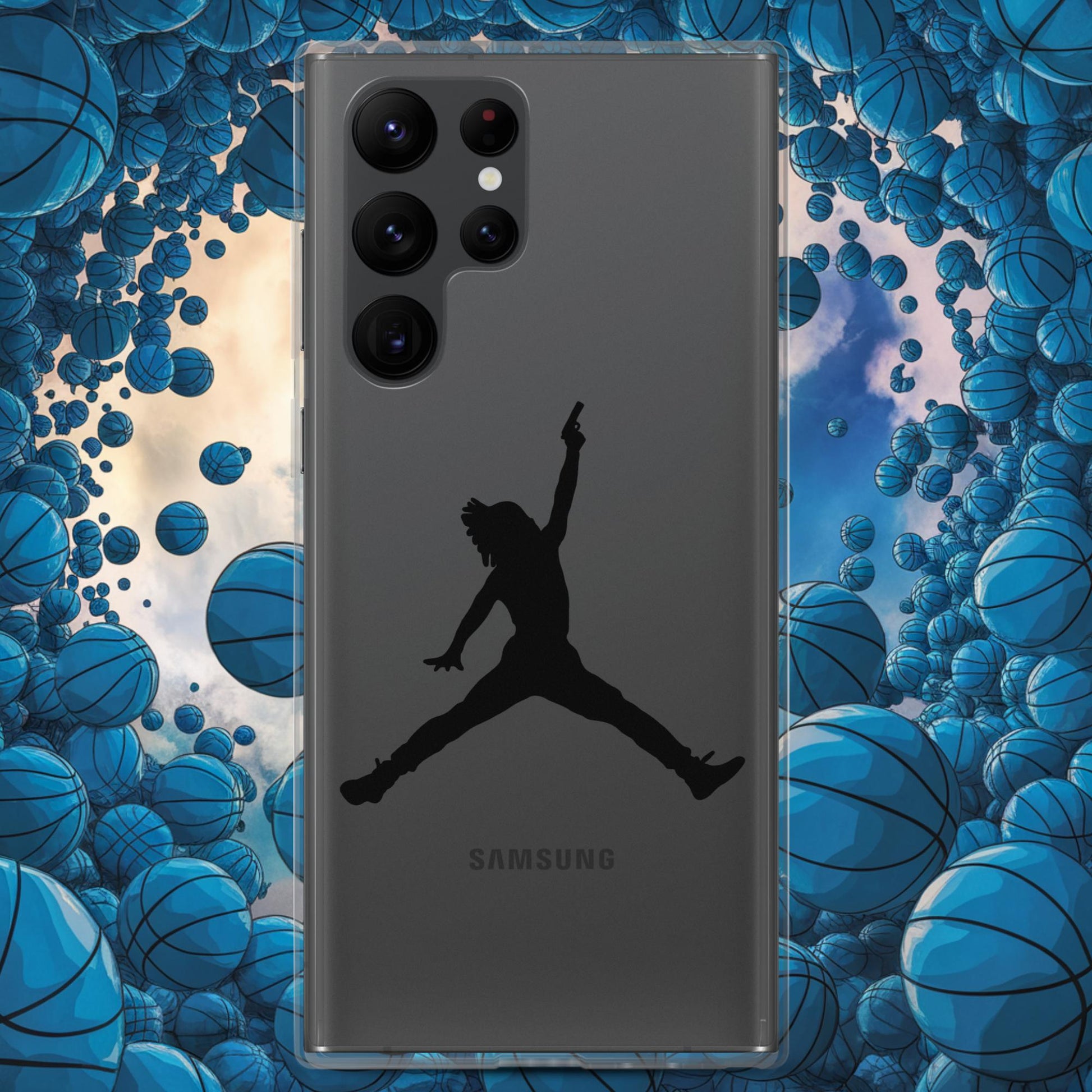 Ja Morant Funny Gun Meme Basketball NBA Memphis Grizzlies Clear Case for Samsung Next Cult Brand