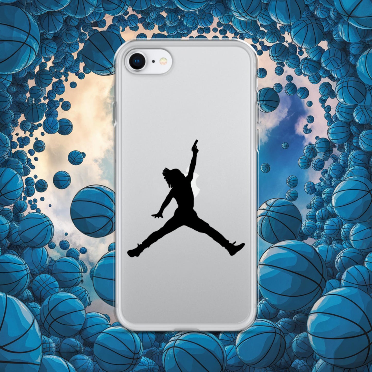 Ja Morant Funny Gun Meme Basketball NBA Memphis Grizzlies Clear Case for iPhone Next Cult Brand