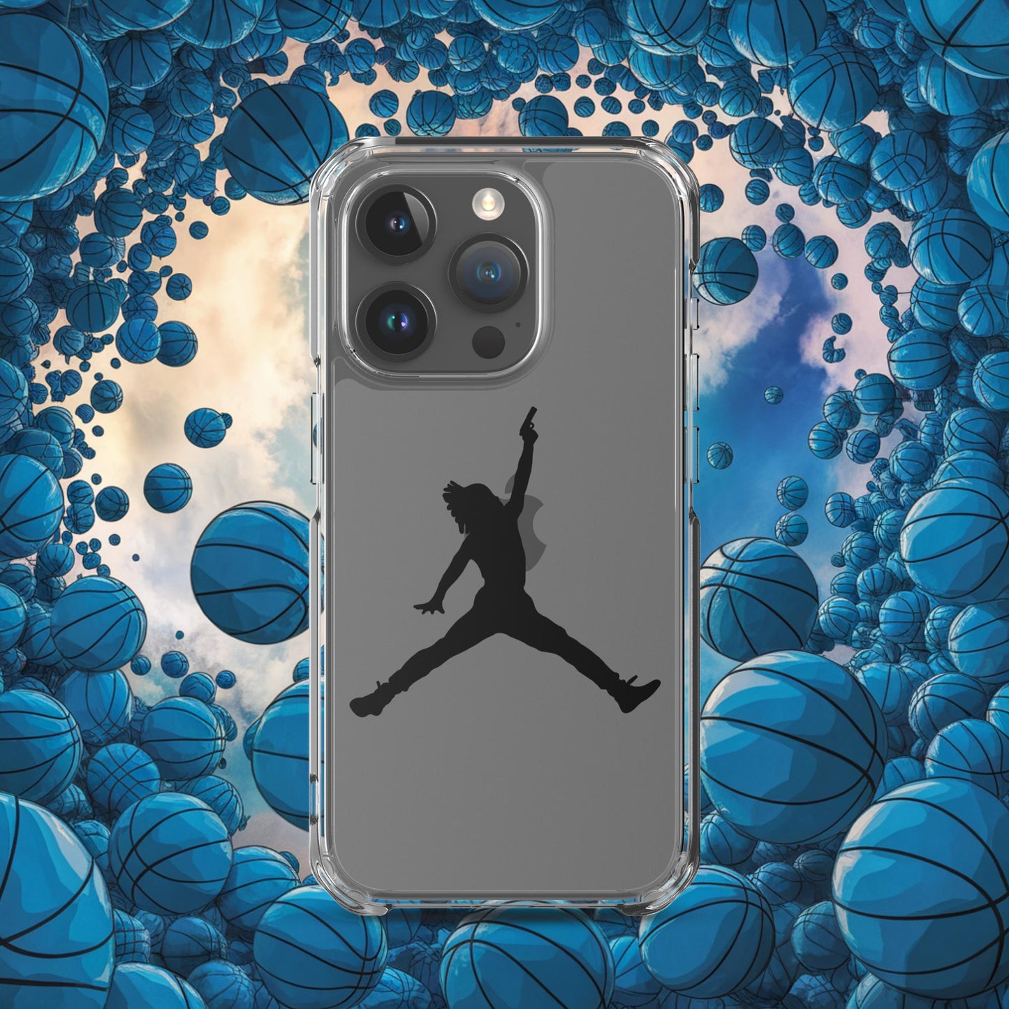 Ja Morant Funny Gun Meme Basketball NBA Memphis Grizzlies Clear Case for iPhone Next Cult Brand