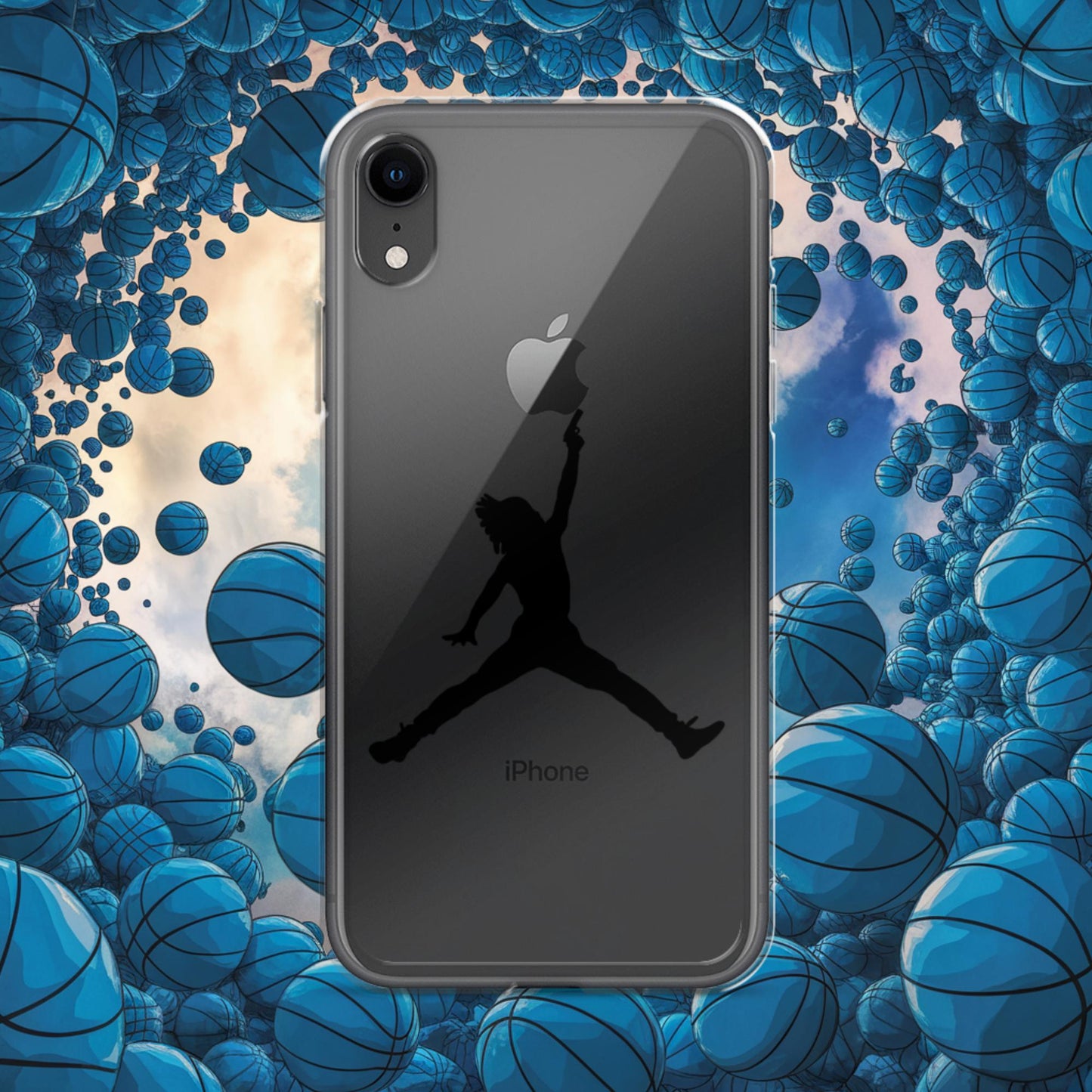 Ja Morant Funny Gun Meme Basketball NBA Memphis Grizzlies Clear Case for iPhone iPhone XR Mobile Phone Cases Basketball Ja Morant Memphis Grizzlies NBA Next Cult Brand