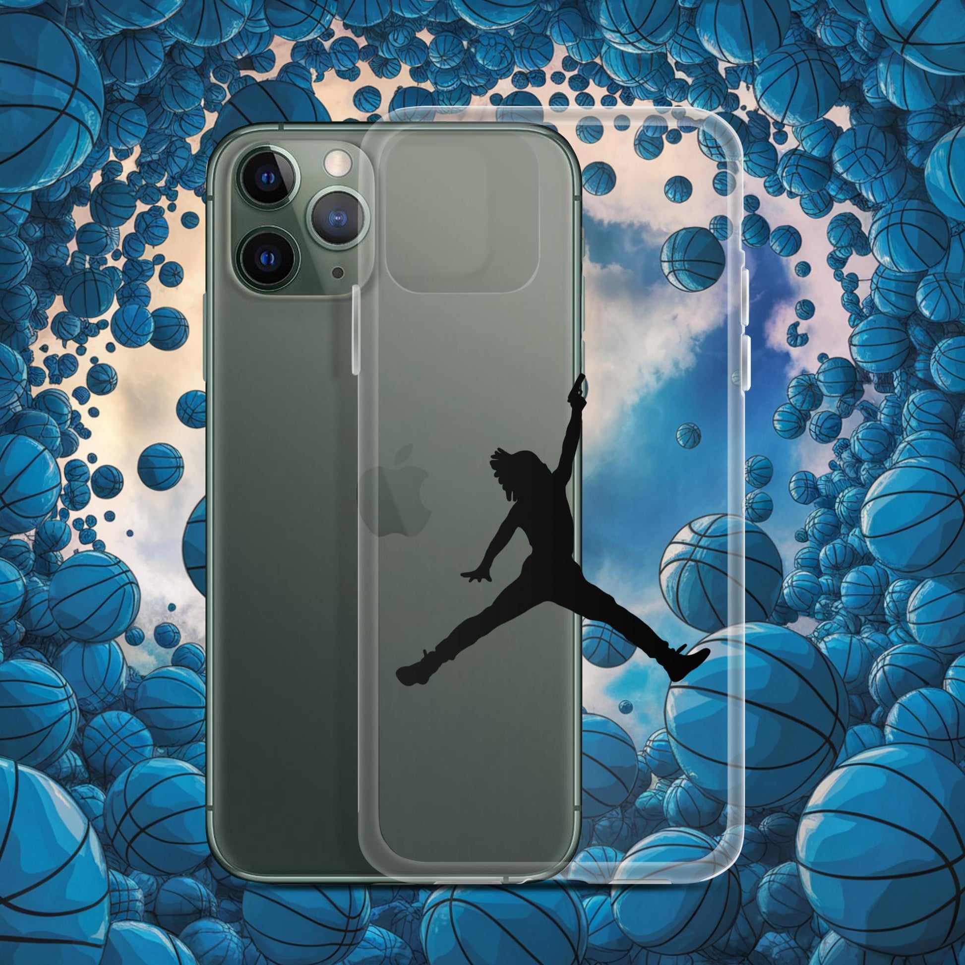 Ja Morant Funny Gun Meme Basketball NBA Memphis Grizzlies Clear Case for iPhone iPhone 11 Pro Mobile Phone Cases Basketball Ja Morant Memphis Grizzlies NBA Next Cult Brand