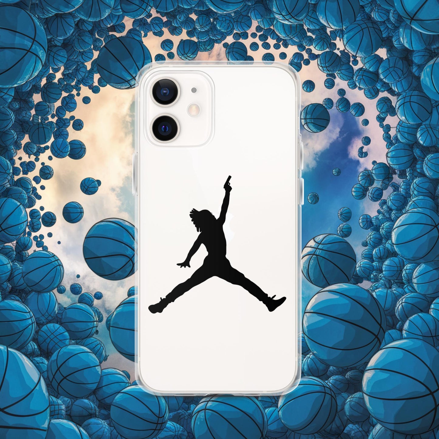 Ja Morant Funny Gun Meme Basketball NBA Memphis Grizzlies Clear Case for iPhone Next Cult Brand